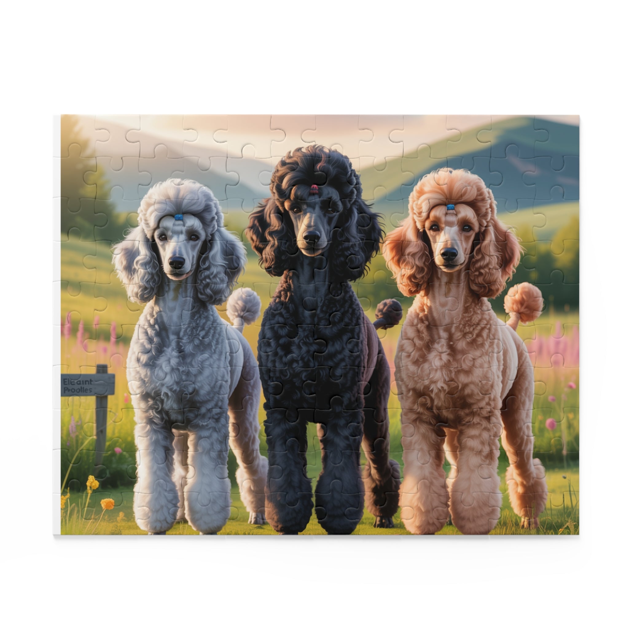 Colorful Poodle Jigsaw Puzzle - Perfect Gift for Dog Lovers, Family Fun, Pet-Themed Home Decor, Puzzle Night, Relaxation Activity