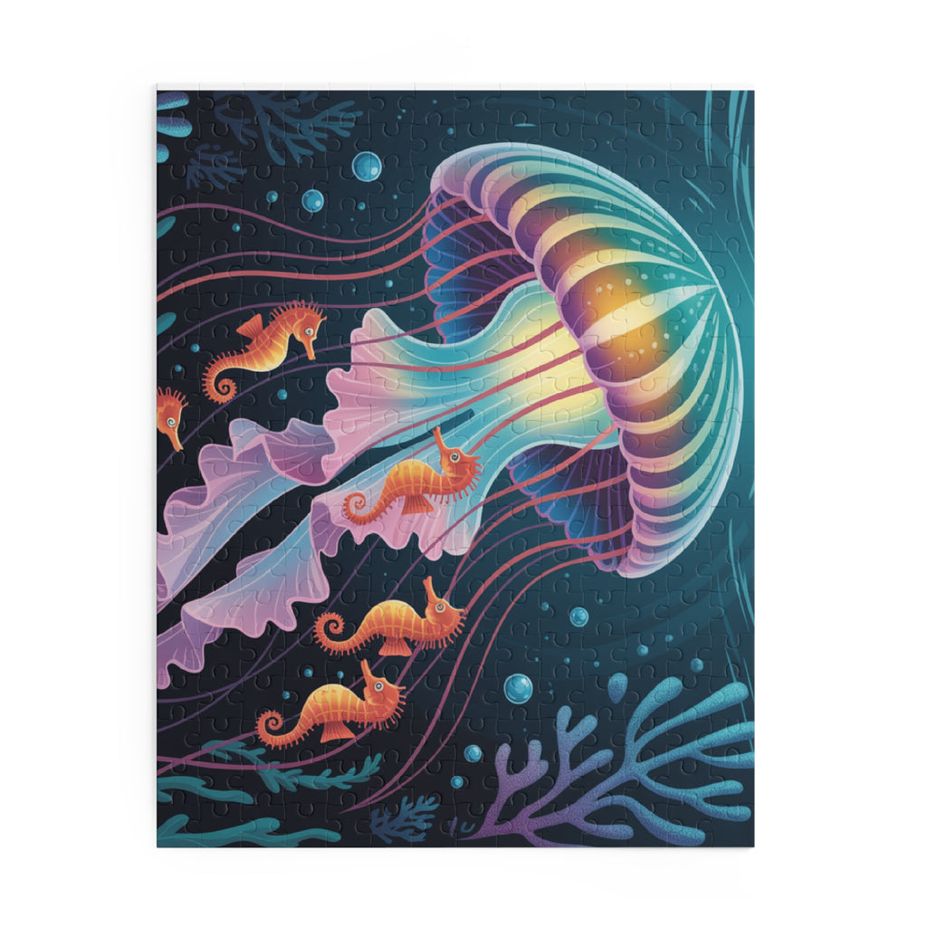 Underwater Adventure Puzzle - 120/252/500-Piece, Sea Life Decor, Family Fun Entertainment, Ocean-Themed Activity
