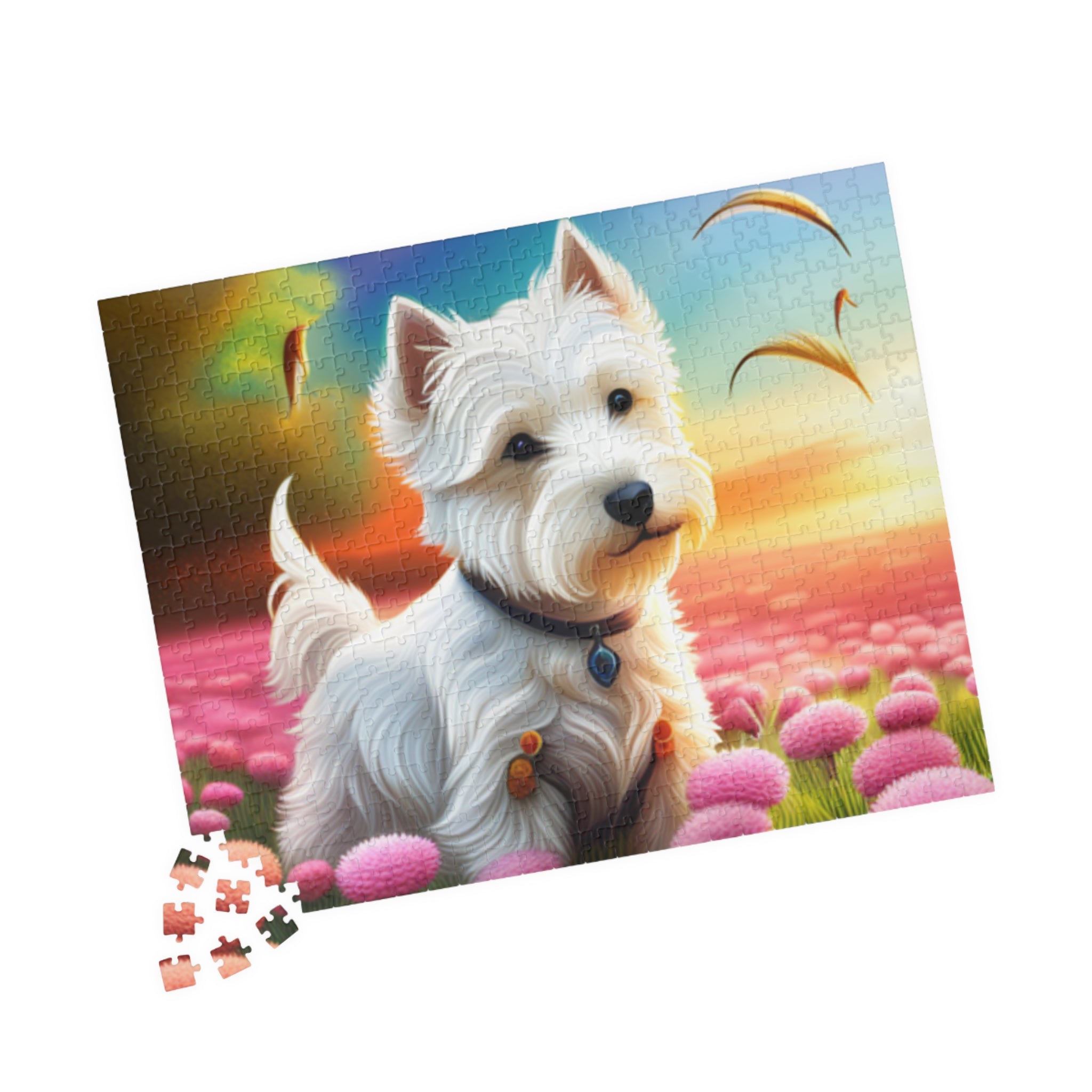 Lazy Westie in the field