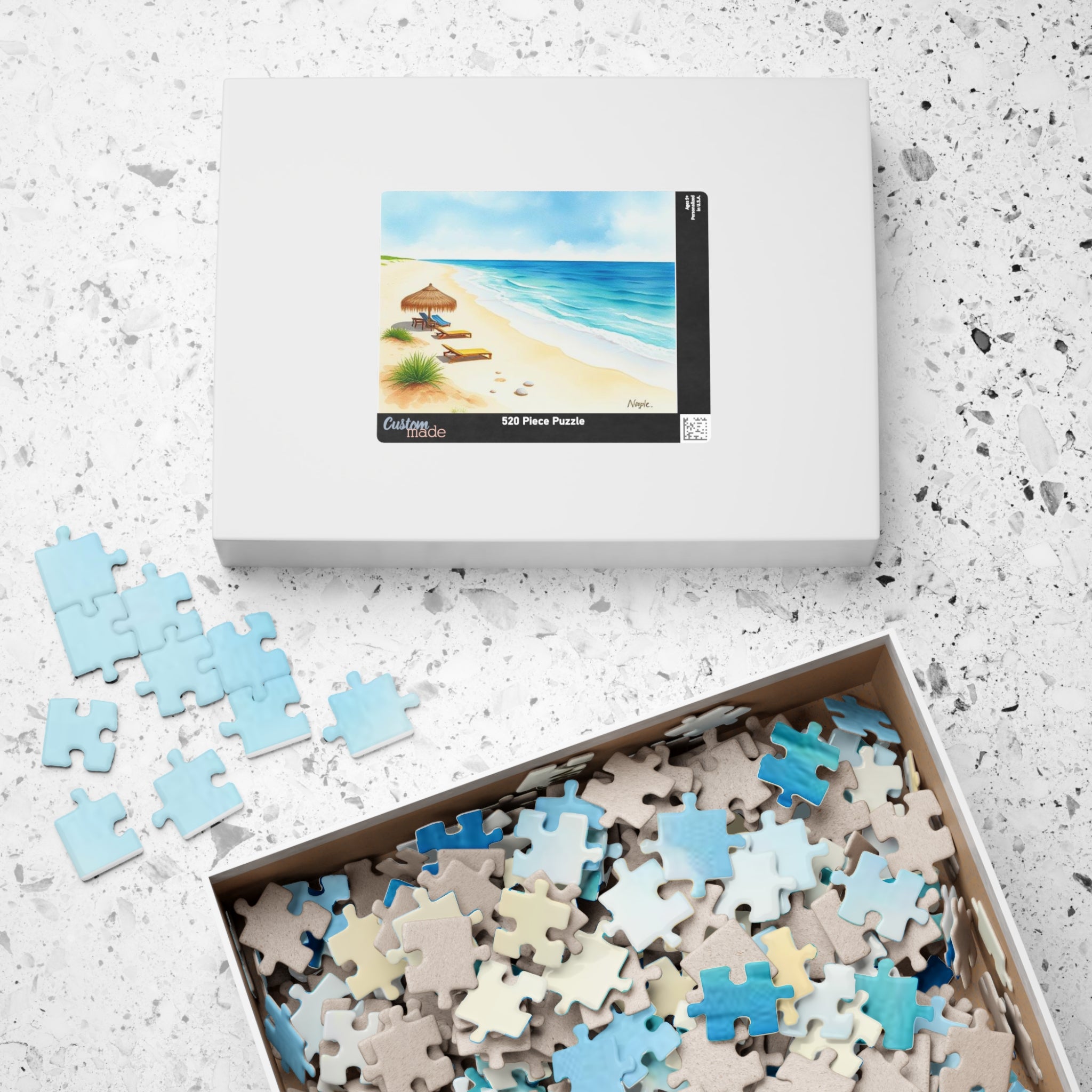 Serene Beach Scene Puzzle Series 3