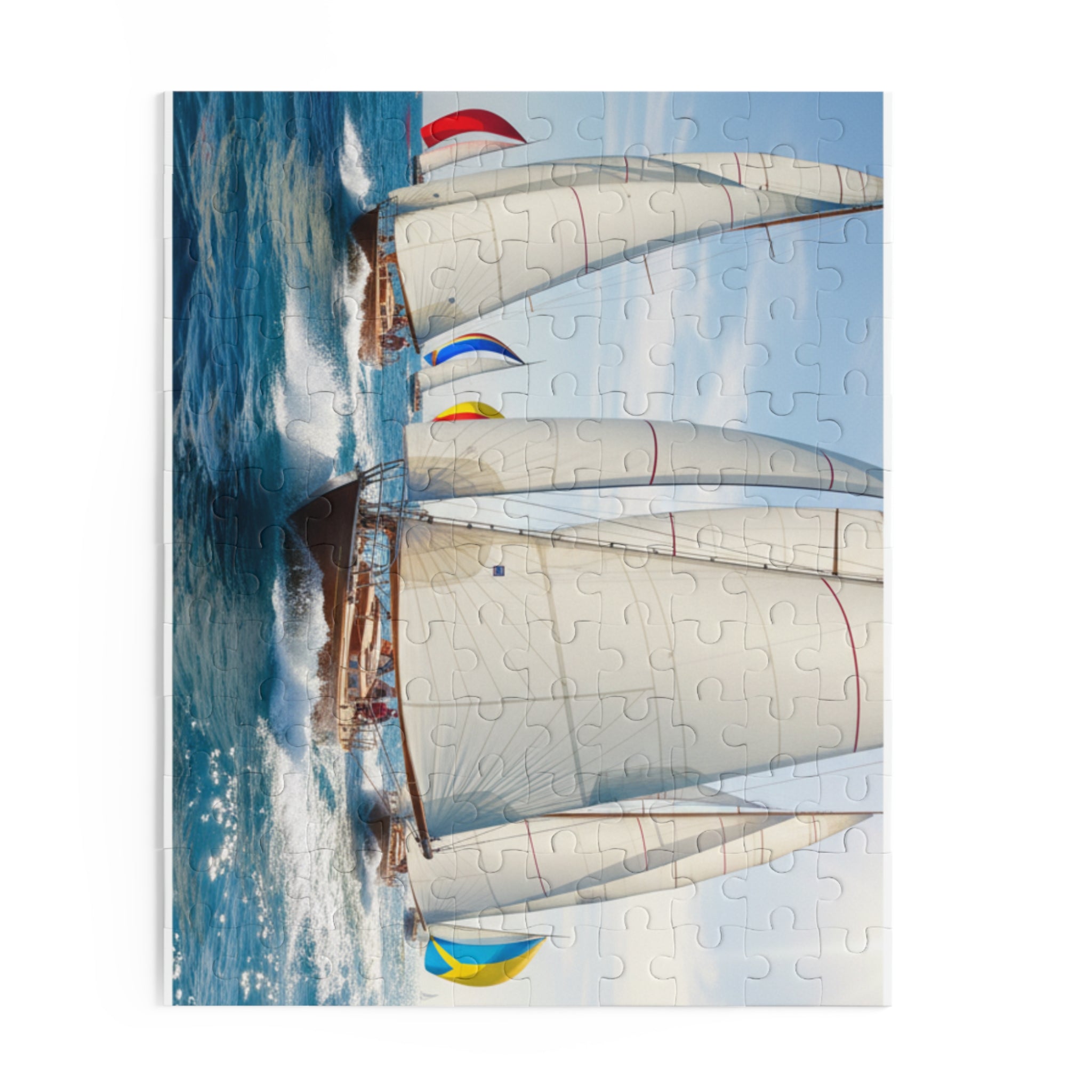 Sailing Regatta Jigsaw Puzzle — Ocean Sailboat Puzzle (120/252/500 Piece)