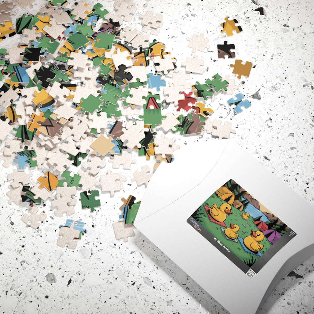 Camping Duck Puzzle - Fun Family Challenge, 110/252/520/1014-pieces, Outdoor Entertainment, Children's Activity, Unique Gift