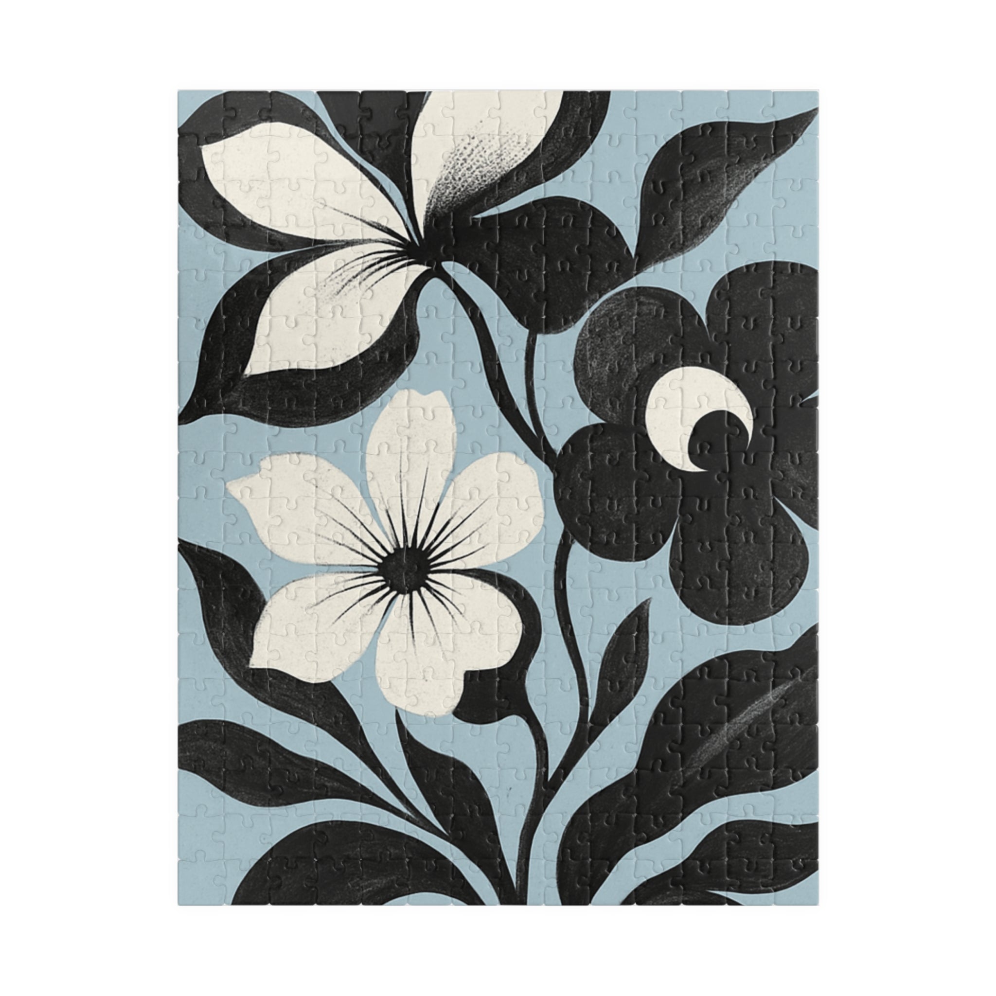 Floral Silhouette Jigsaw Puzzle —