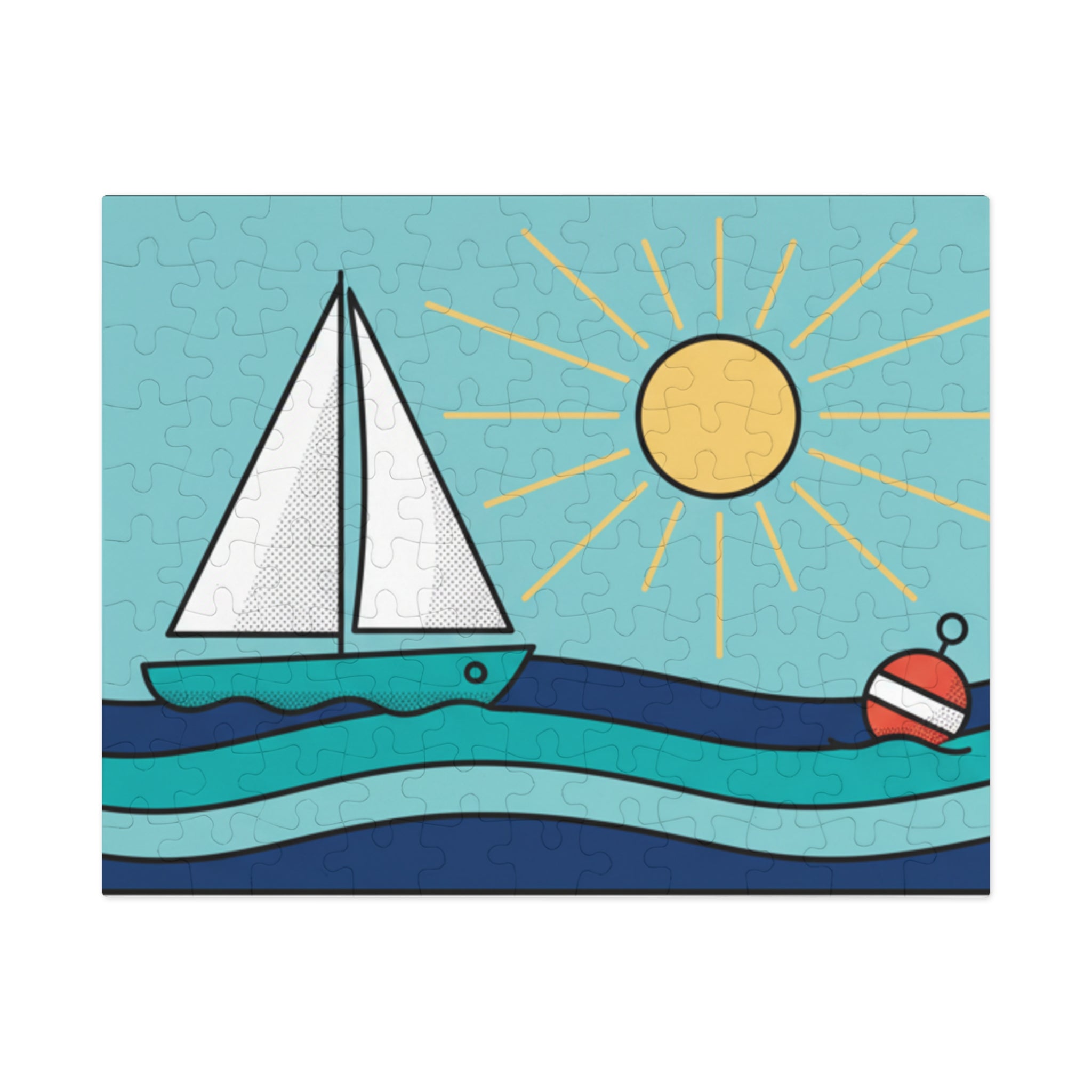 Sailboat Summer Jigsaw Puzzle (Tin Gift Box)