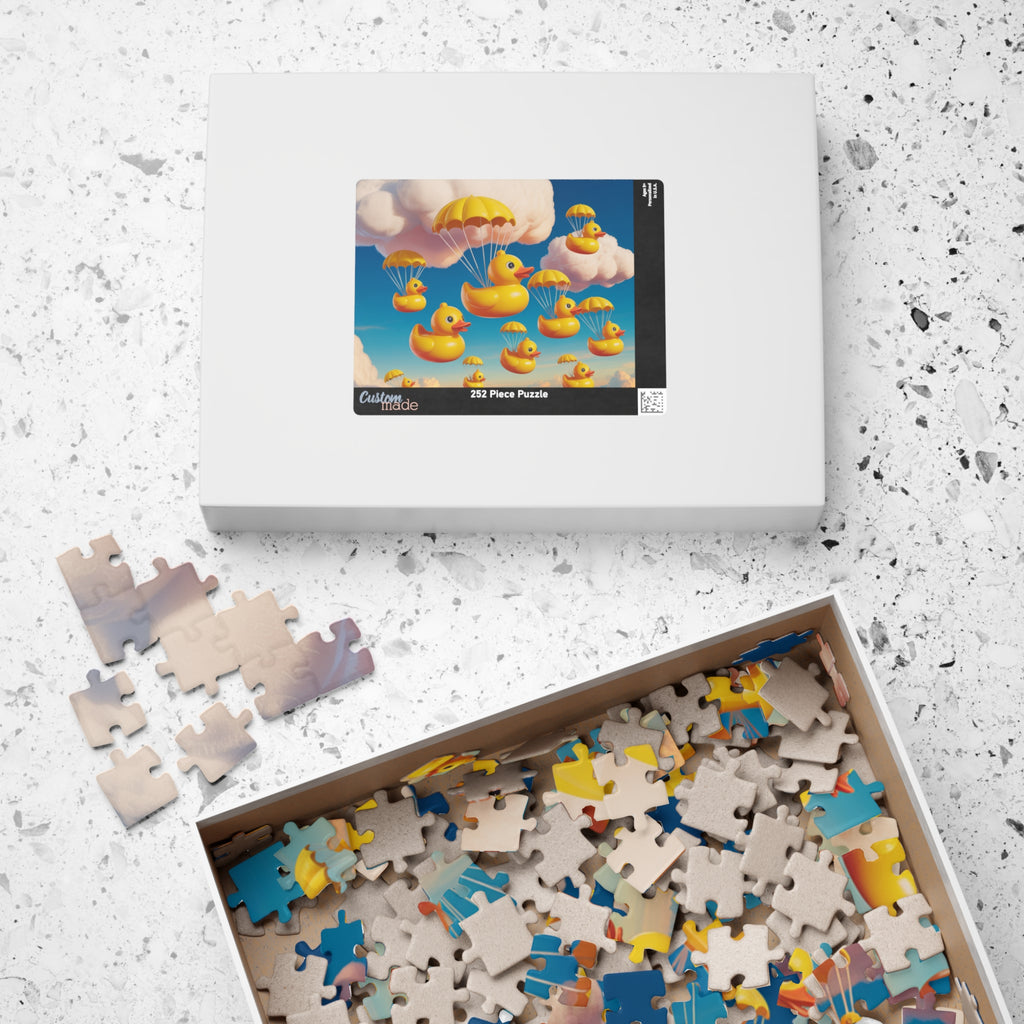 Whimsical Duck Parade Puzzle - Fun Family Activity, Relaxation Gift, Unique Home Decor, Children's Party Favor, Engaging Brain Teaser