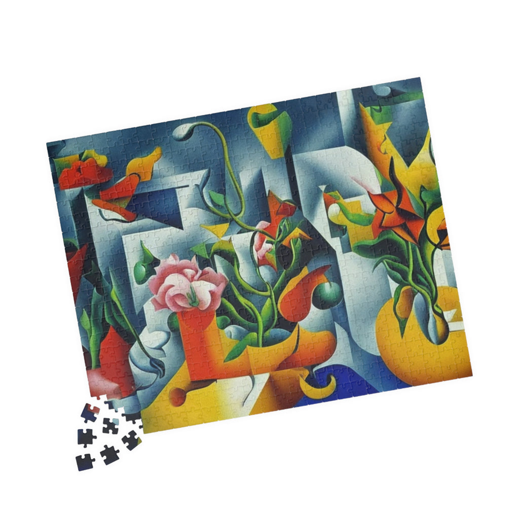 Abstract Floral Puzzle (110, 252, 520, 1014-piece)
