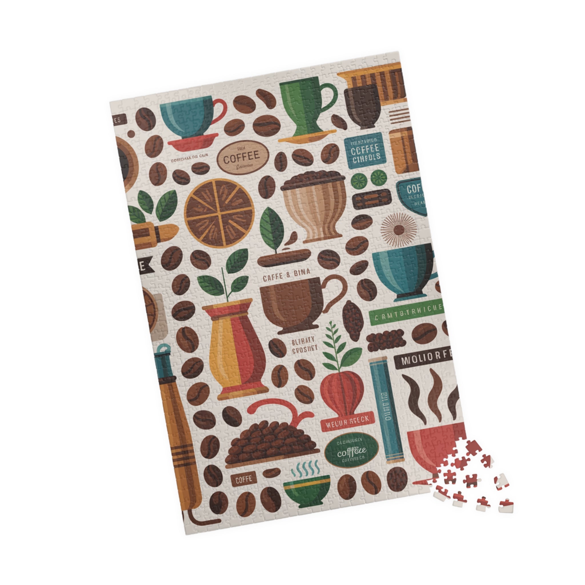Coffee Lover's Puzzle: 110, 252, 520, 1014-Piece Jigsaw for Cozy Evenings, Gift for Friends, Family Game Night, Home Decor, Coffee Station