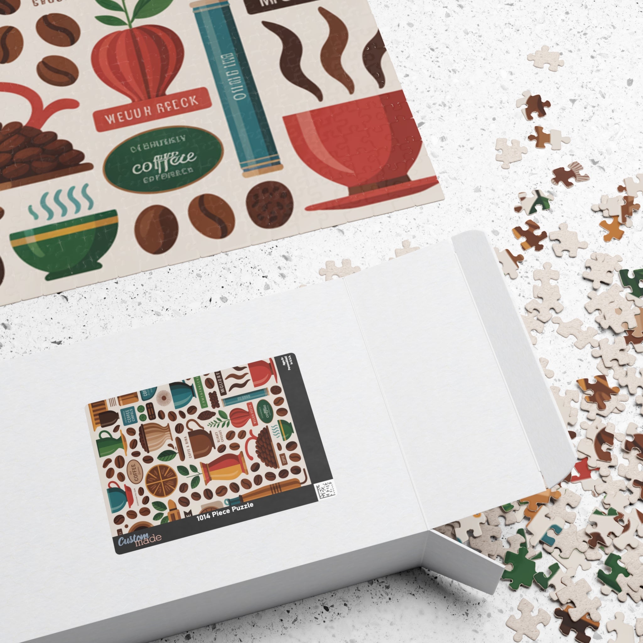 Coffee Lover's Puzzle: 110, 252, 520, 1014-Piece Jigsaw for Cozy Evenings, Gift for Friends, Family Game Night, Home Decor, Coffee Station