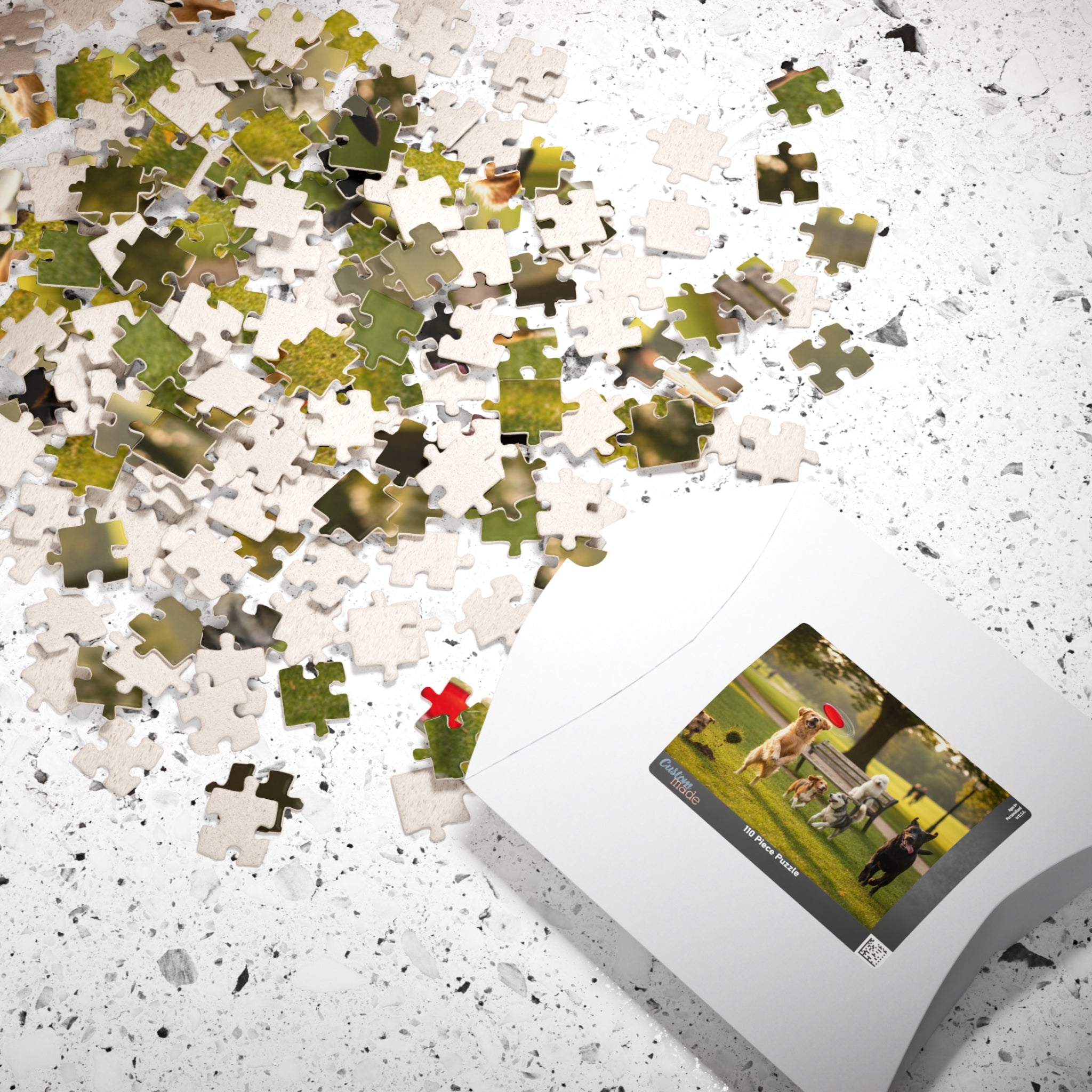 Dog Park Frisbee Puzzle — Family-Friendly Jigsaw