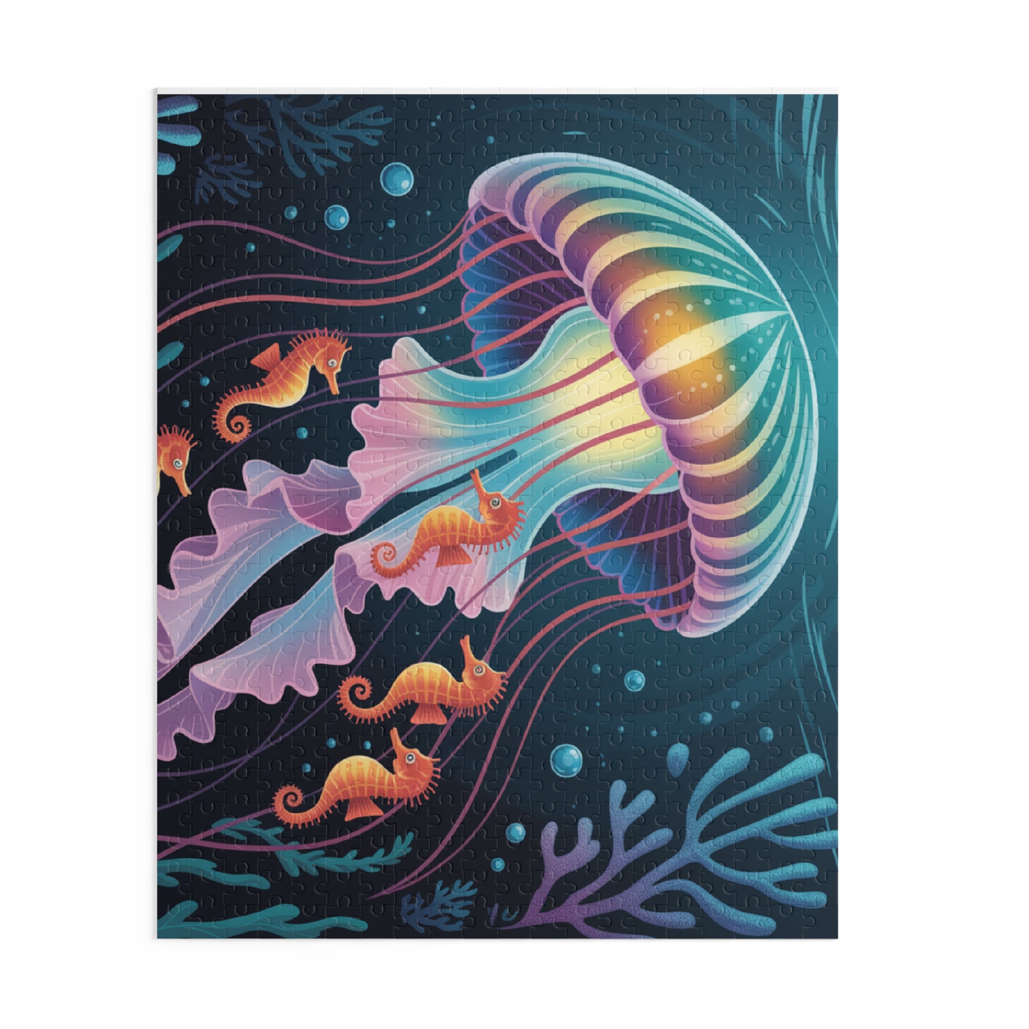Underwater Adventure Puzzle - 120/252/500-Piece, Sea Life Decor, Family Fun Entertainment, Ocean-Themed Activity