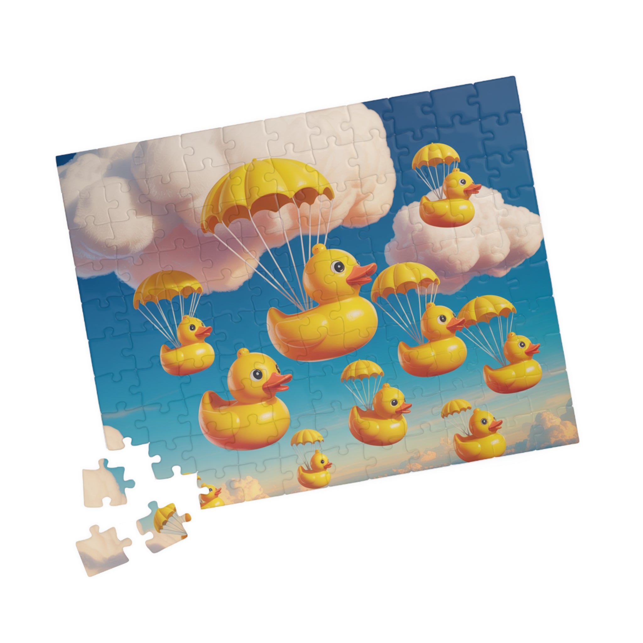 Whimsical Duck Parade Puzzle - Fun Family Activity, Relaxation Gift, Unique Home Decor, Children's Party Favor, Engaging Brain Teaser