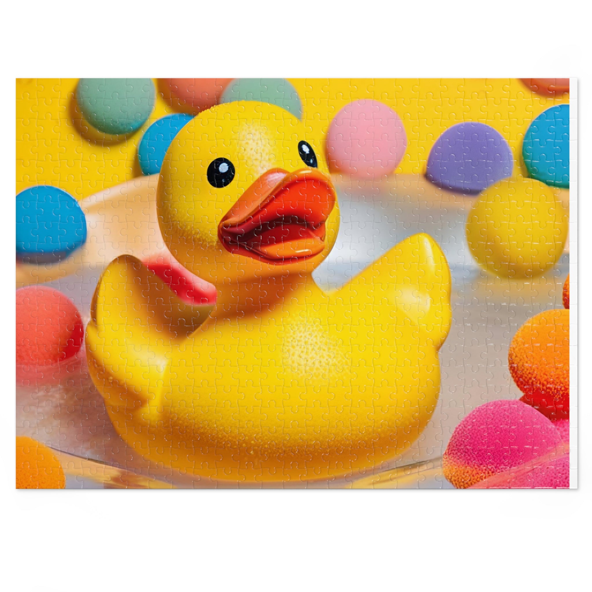 Rubber Duck Bath Toy Jigsaw Puzzle with Tin