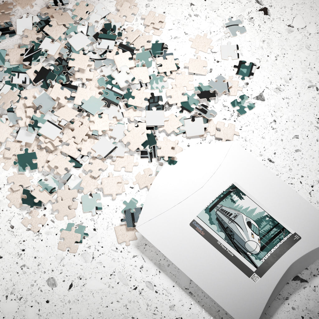 High-Speed Train Puzzle — Scenic Forest Train Jigsaw (110/252/520/1014 pcs)