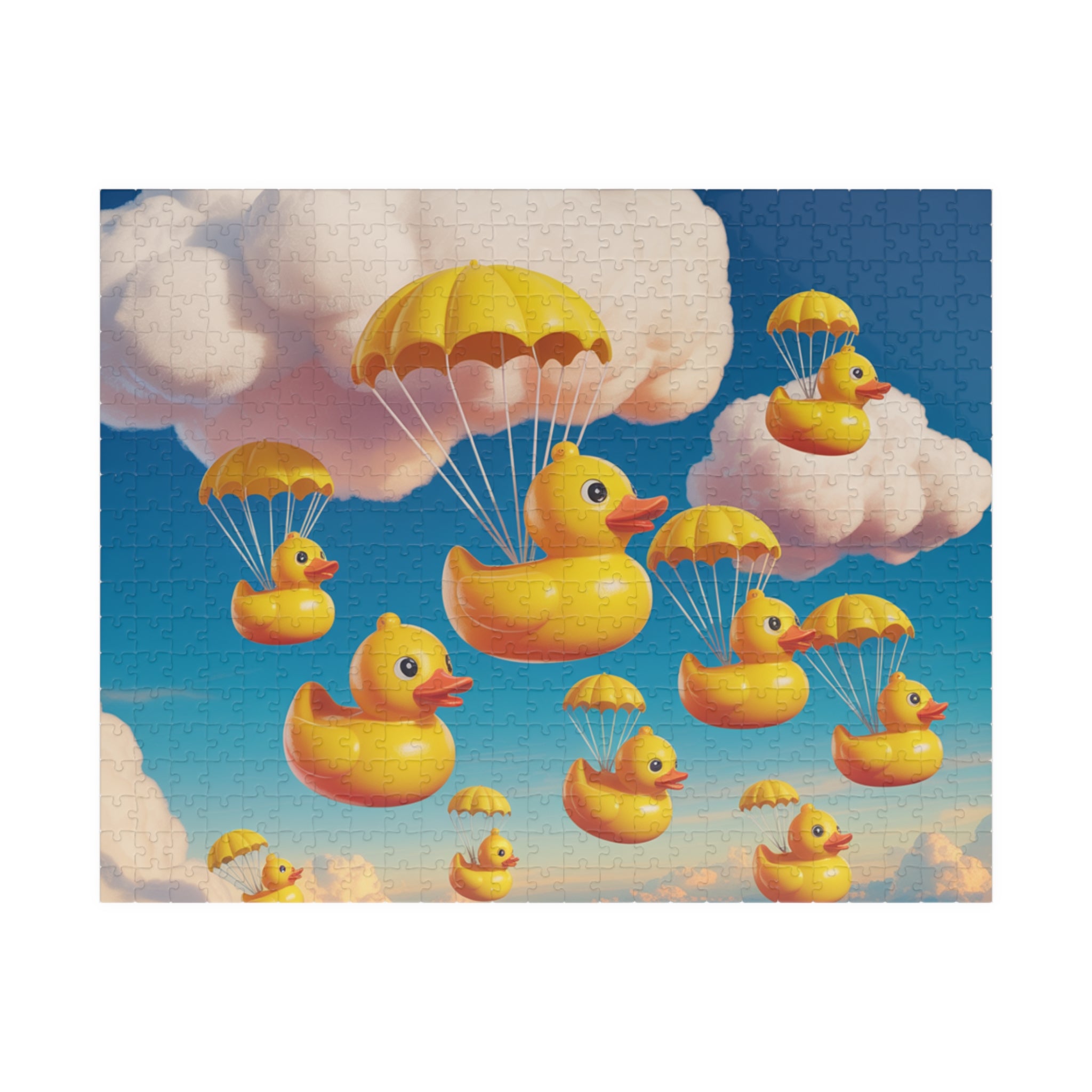 Whimsical Duck Parade Puzzle - Fun Family Activity, Relaxation Gift, Unique Home Decor, Children's Party Favor, Engaging Brain Teaser