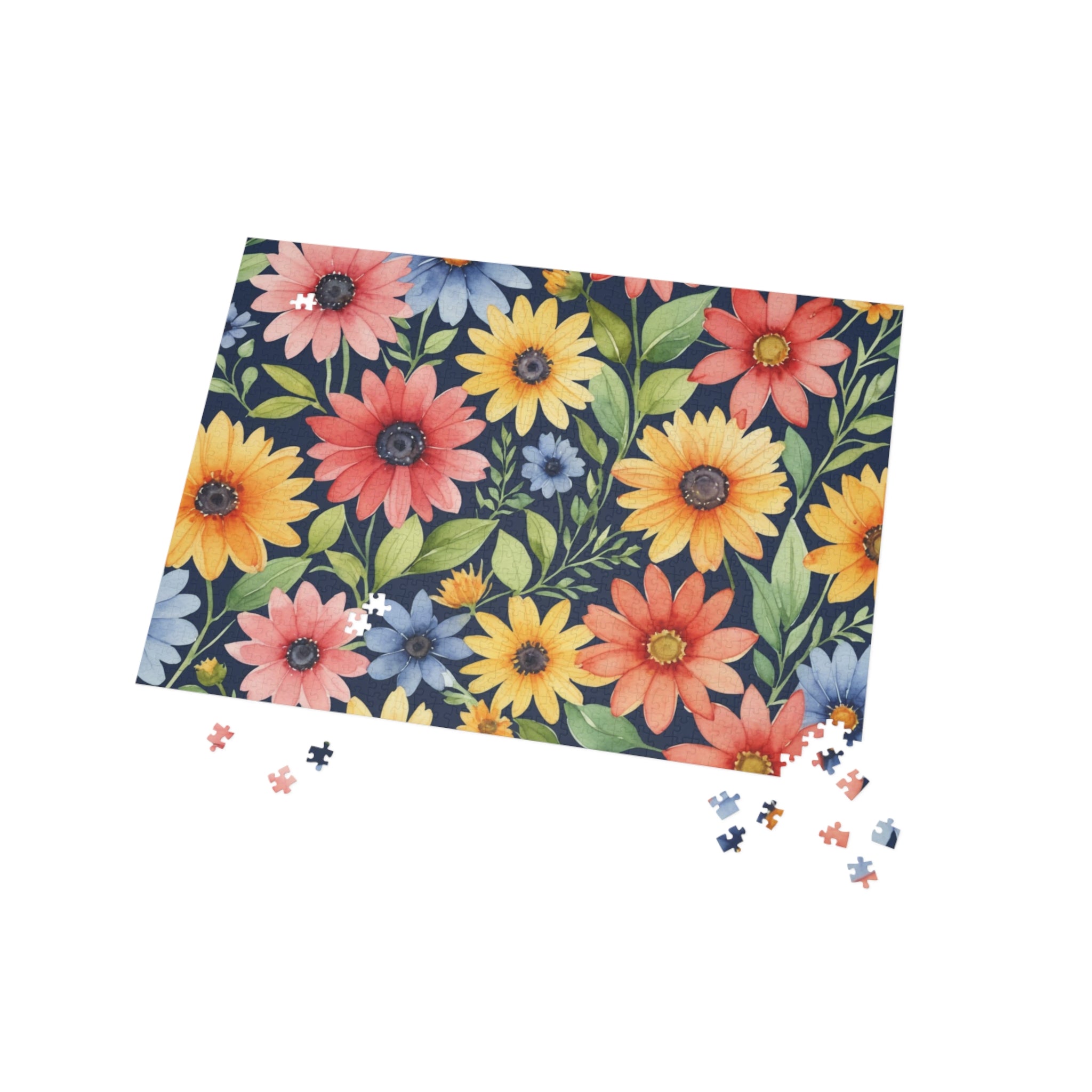 Waterclor Flowers Puzzle (96, 252, 500, 1000-Piece)
