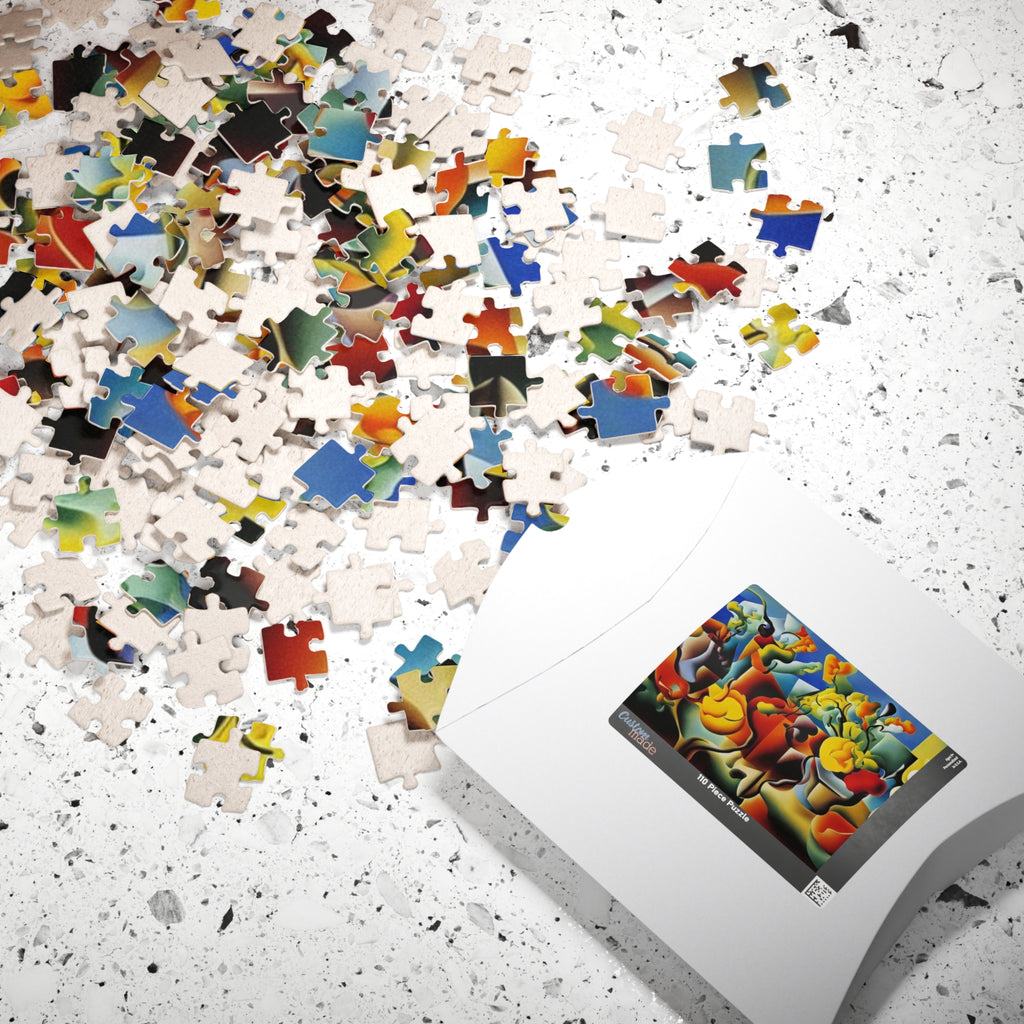 Abstract Flowers Series 3 Puzzle (110, 252, 520, 1014-piece)