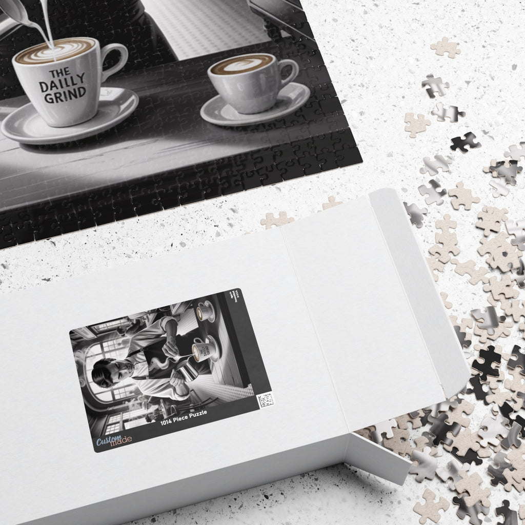 Coffee Shop Puzzle - Daily Grind Atmosphere, Perfect Gift for Coffee Lovers, Family Fun Activity, Home Decor, Cozy Vibes, Puzzle Enthusiasts