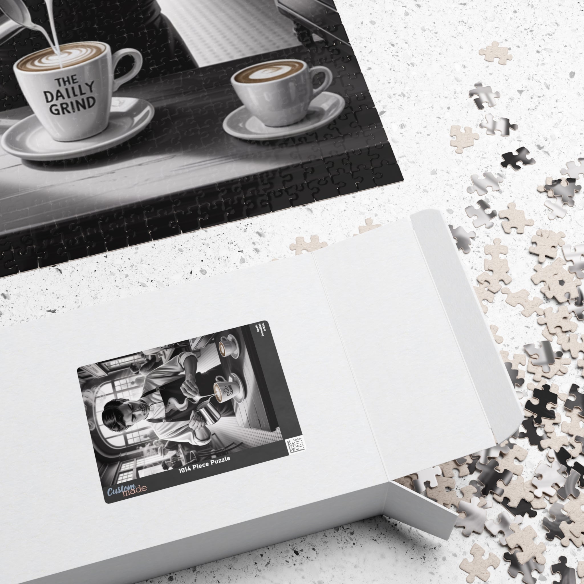 Coffee Shop Puzzle - Daily Grind Atmosphere, Perfect Gift for Coffee Lovers, Family Fun Activity, Home Decor, Cozy Vibes, Puzzle Enthusiasts