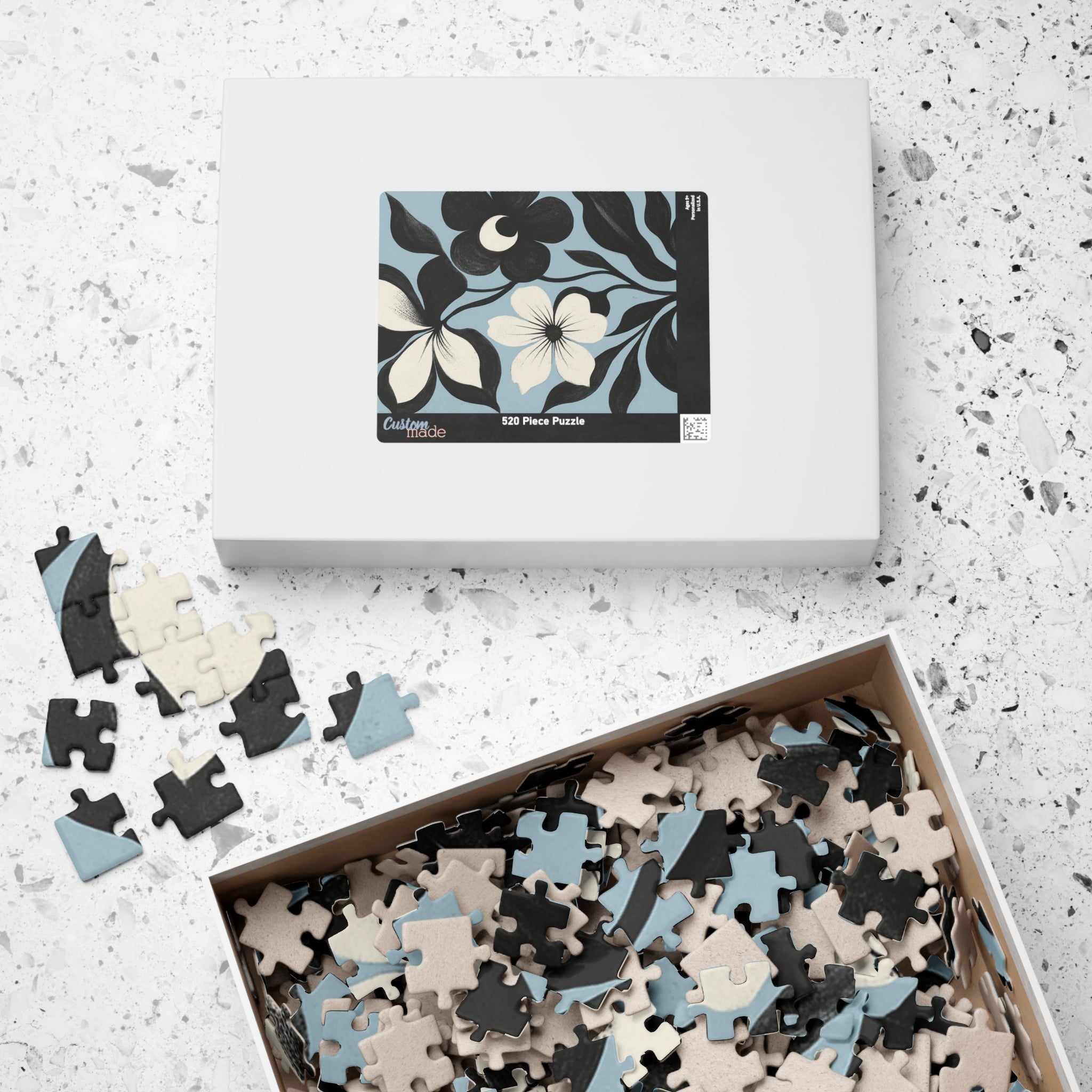 Floral Silhouette Jigsaw Puzzle —