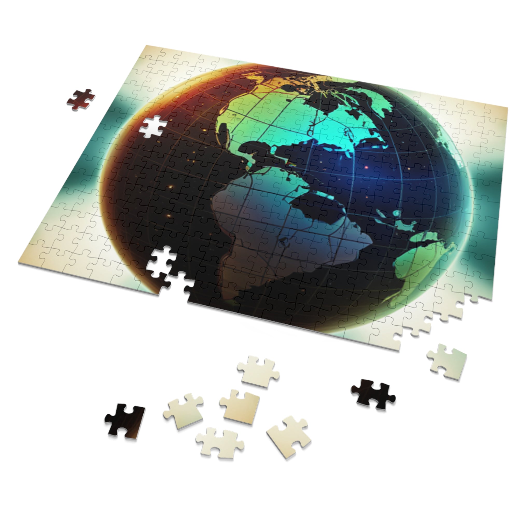 World Globe Jigsaw Puzzle —