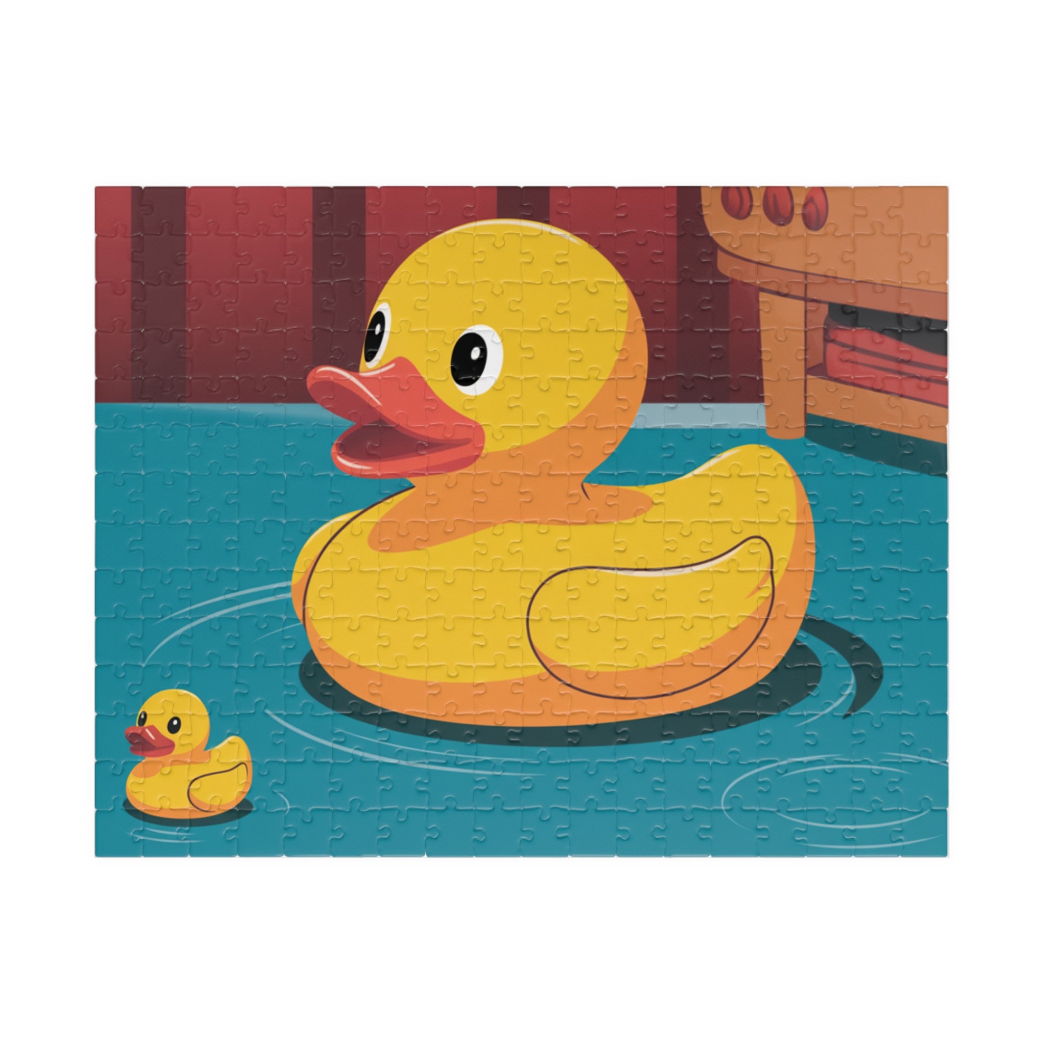 Cute Rubber Duck Puzzle for Kids, Fun Family Activity, Baby Shower Gift, Educational Toy, 110-1014 Piece Options