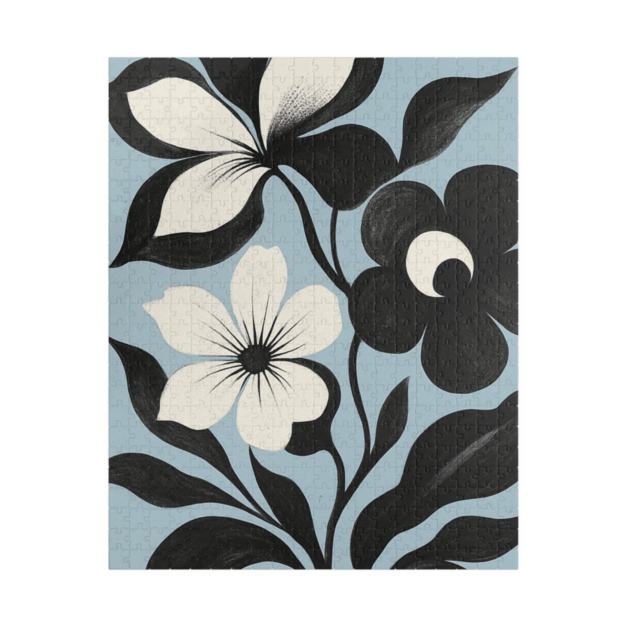 Floral Silhouette Jigsaw Puzzle —