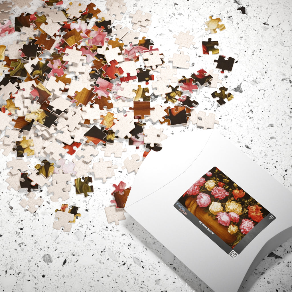 Floral Still Life Puzzle — 500–1000 Piece Decorative Jigsaw