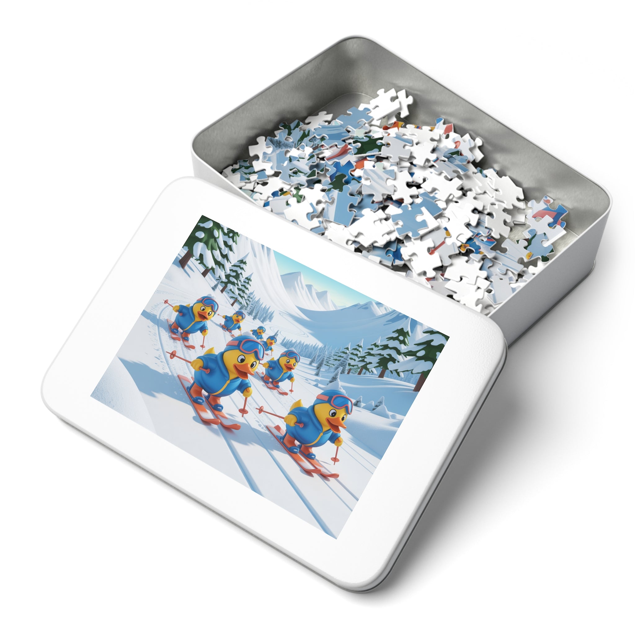 Skiing Ducks Jigsaw Puzzle