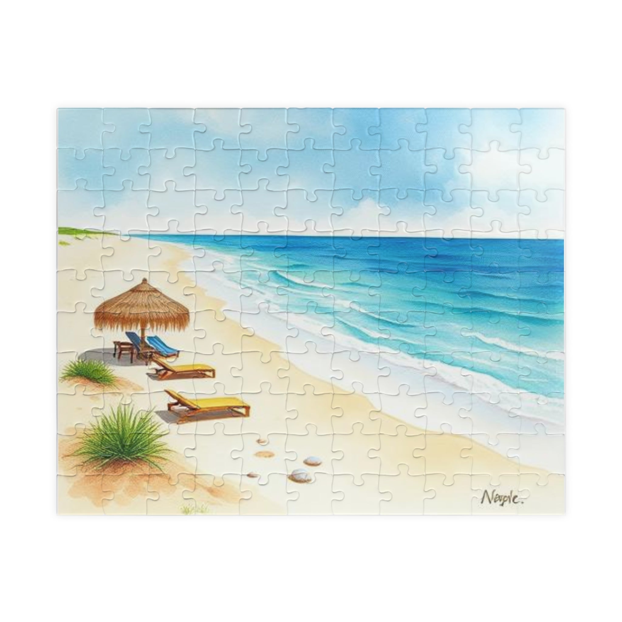 Serene Beach Scene Puzzle Series 3