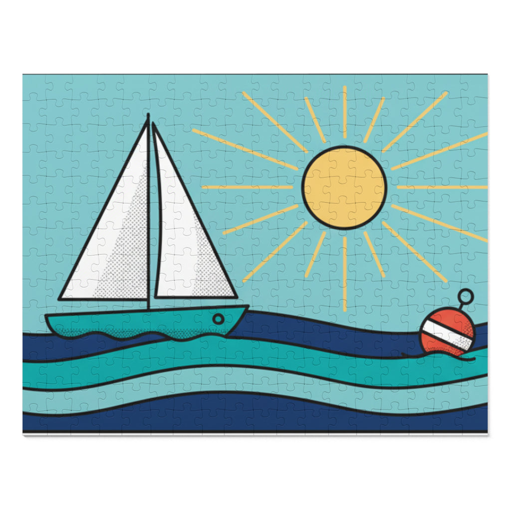 Sailboat Summer Jigsaw Puzzle (Tin Gift Box)