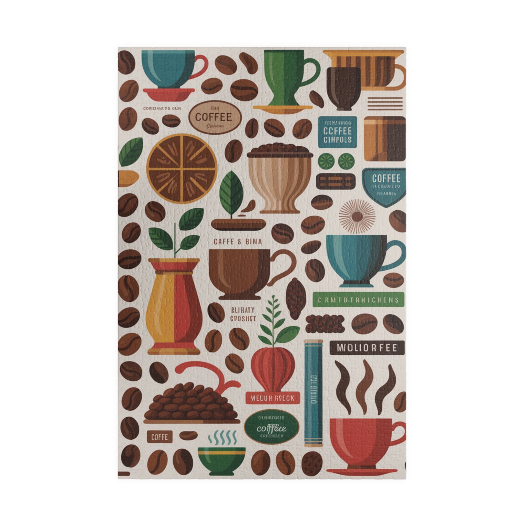 Coffee Beans Jigsaw Puzzle — 500/1000-Piece Coffee Lover Puzzle