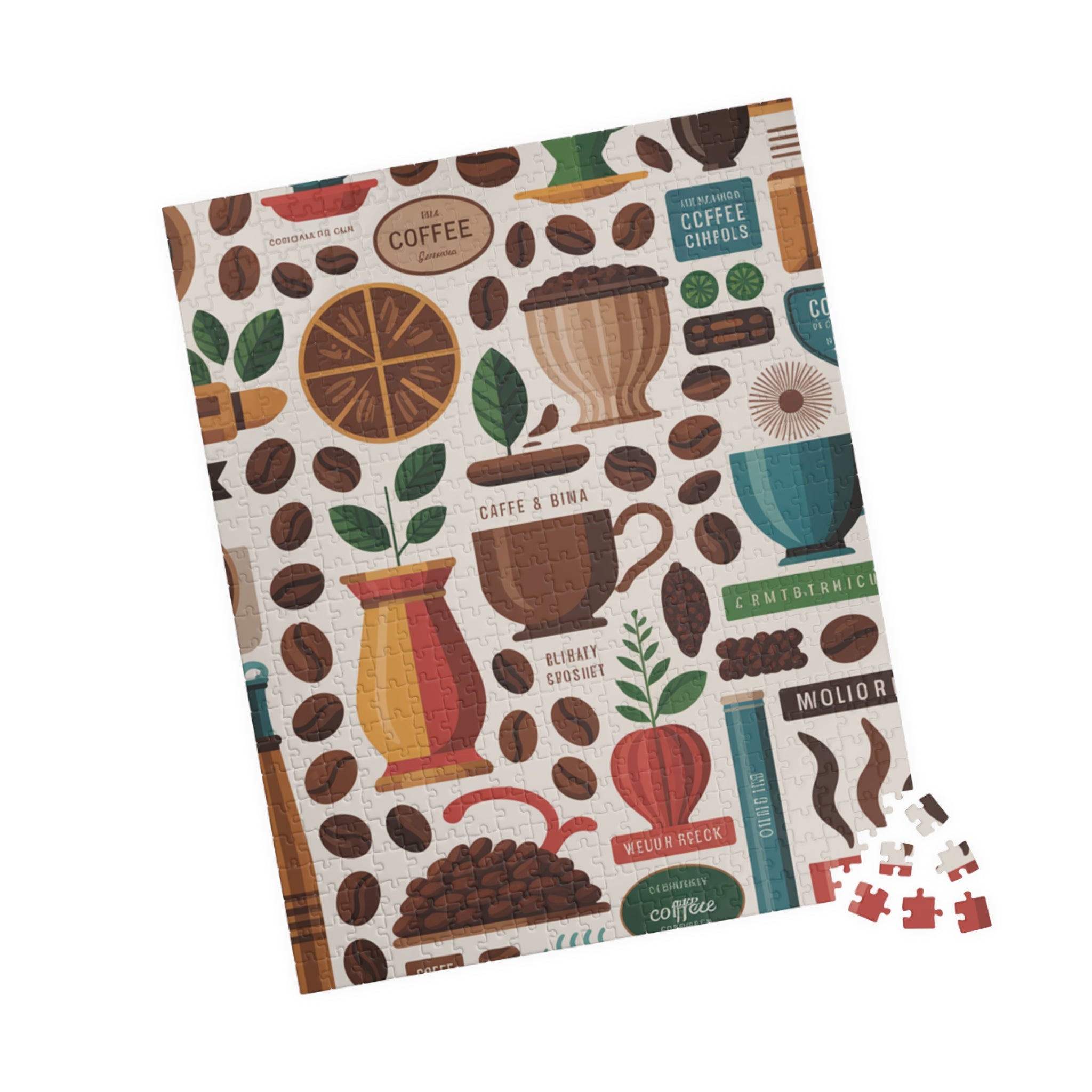 Coffee Lover's Puzzle: 110, 252, 520, 1014-Piece Jigsaw for Cozy Evenings, Gift for Friends, Family Game Night, Home Decor, Coffee Station