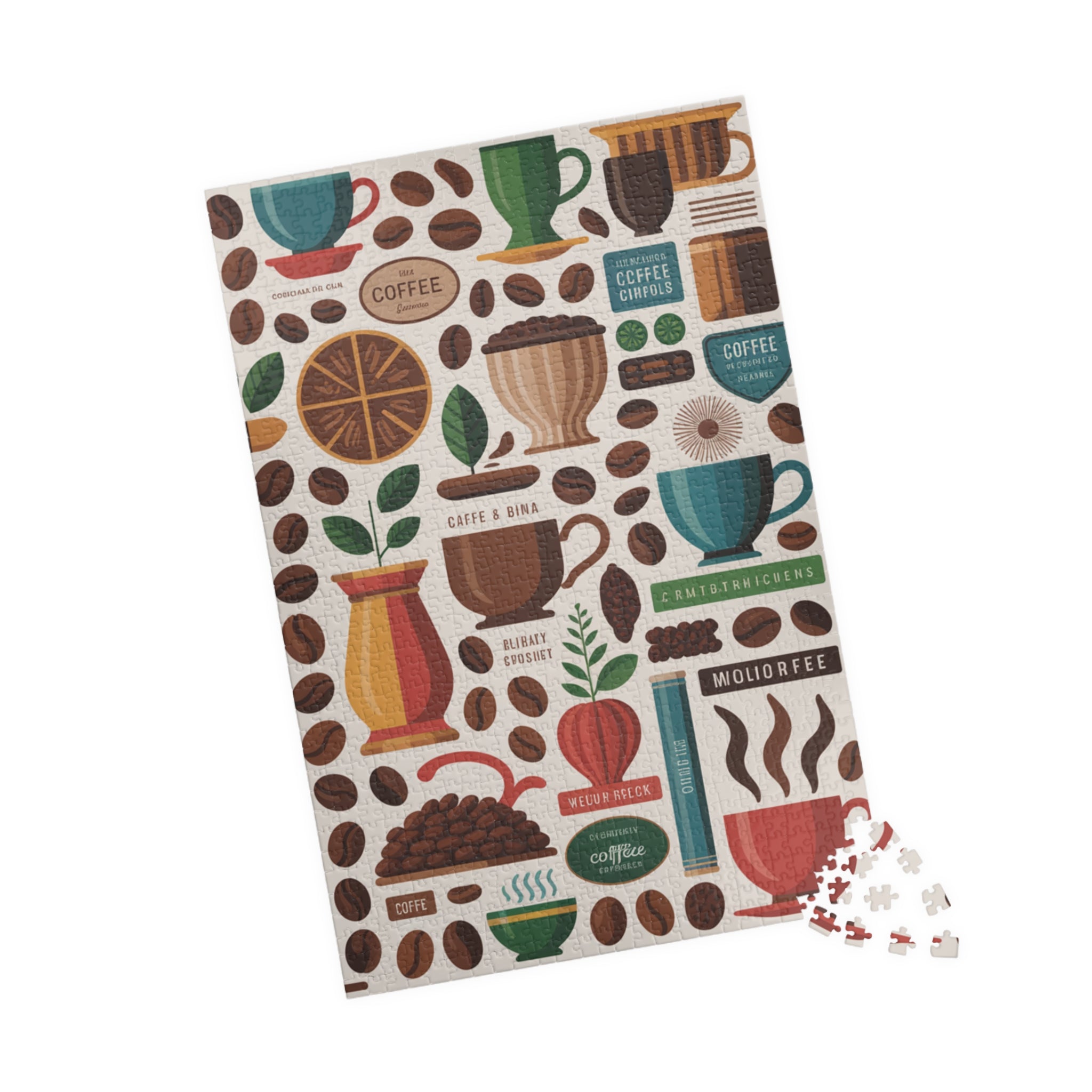 Coffee Beans Jigsaw Puzzle — 500/1000-Piece Coffee Lover Puzzle