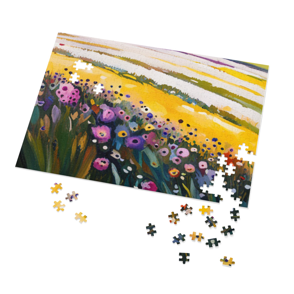 Field of Flower Jigsaw Puzzle (30, 110, 252, 500,1000-Piece)