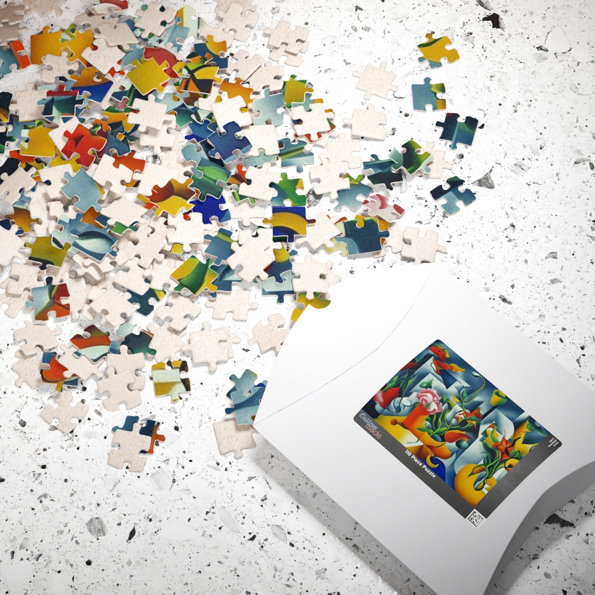 Abstract Flowers Series 5 Puzzle (110, 252, 520, 1014-piece)