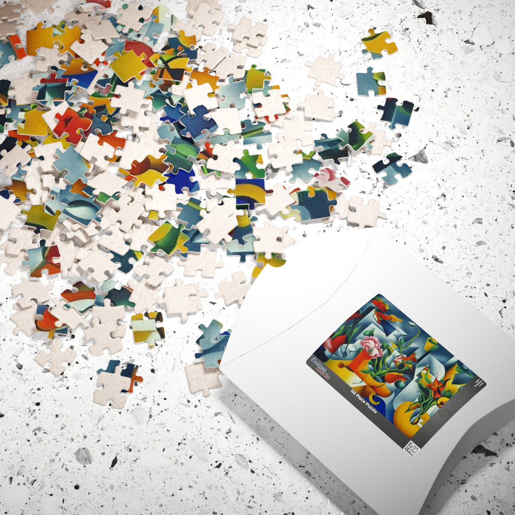 Abstract Floral Puzzle (110, 252, 520, 1014-piece)