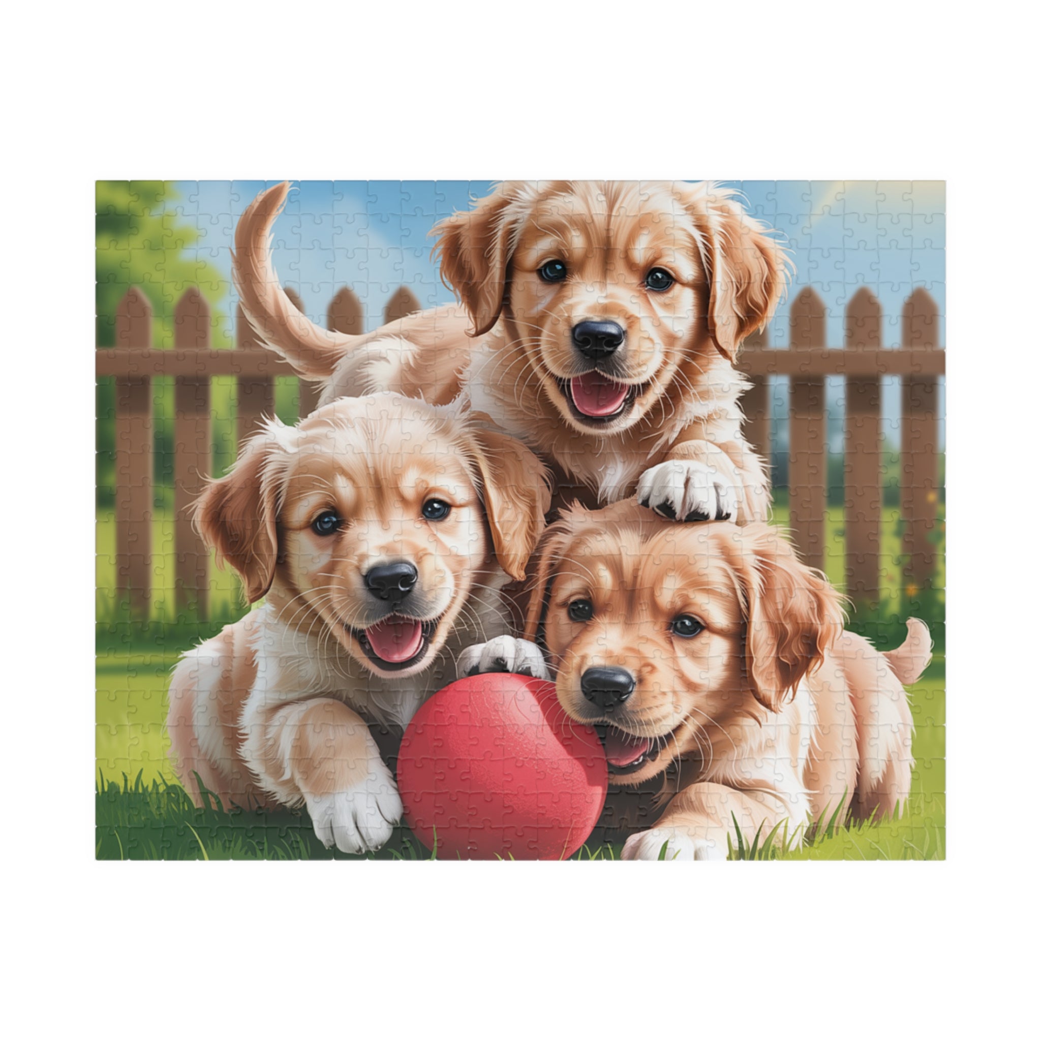 Adorable Puppy Puzzle for Dog Lovers, Family Fun Activity, Custom Pet Gift, Kids Educational Toy, Unique Home Decor