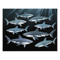 Oceanic Shark Jigsaw Puzzle with Tin, Shark Lover Gift, Family Game Night, Educational Children's Activity, Unique Home Decor