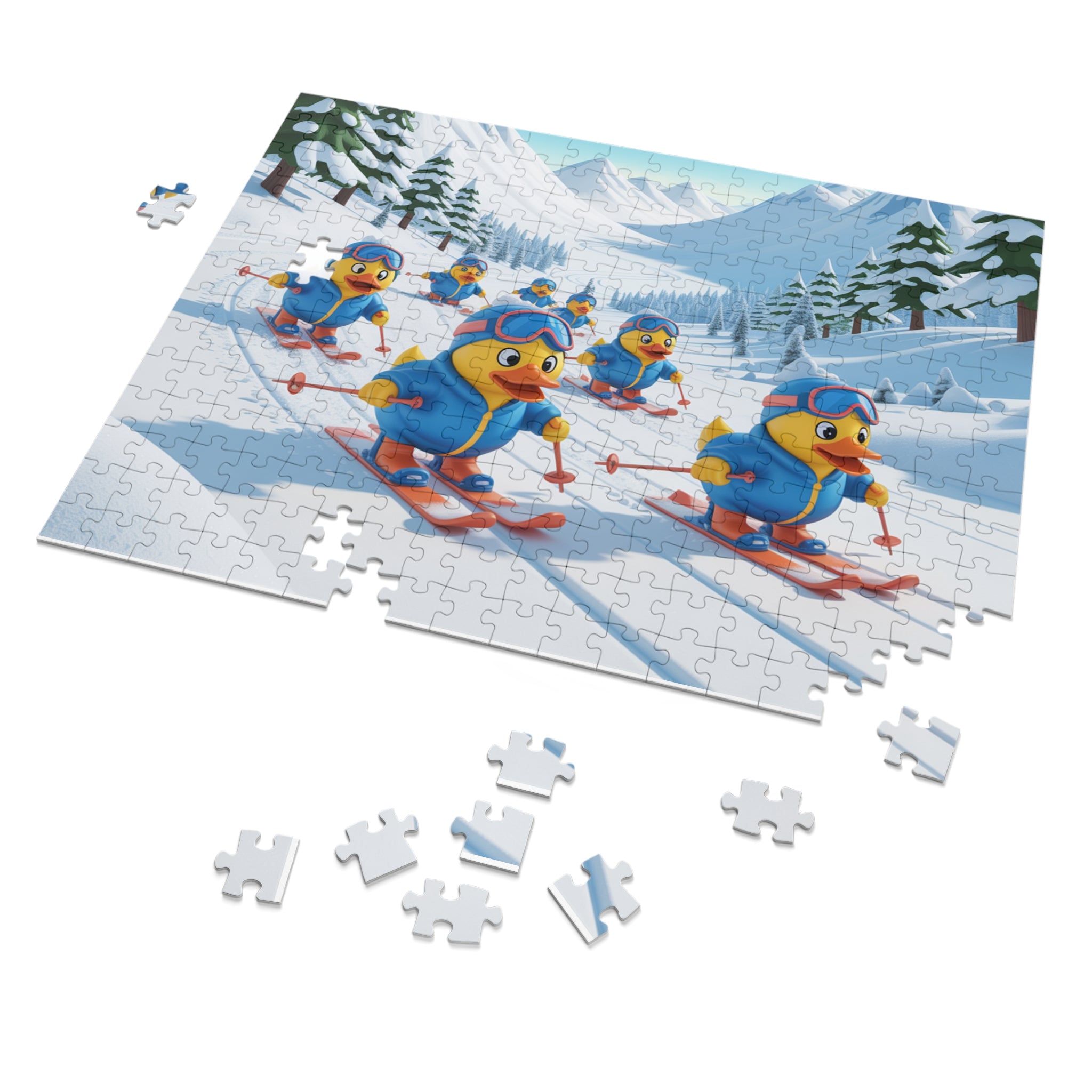 Skiing Ducks Jigsaw Puzzle