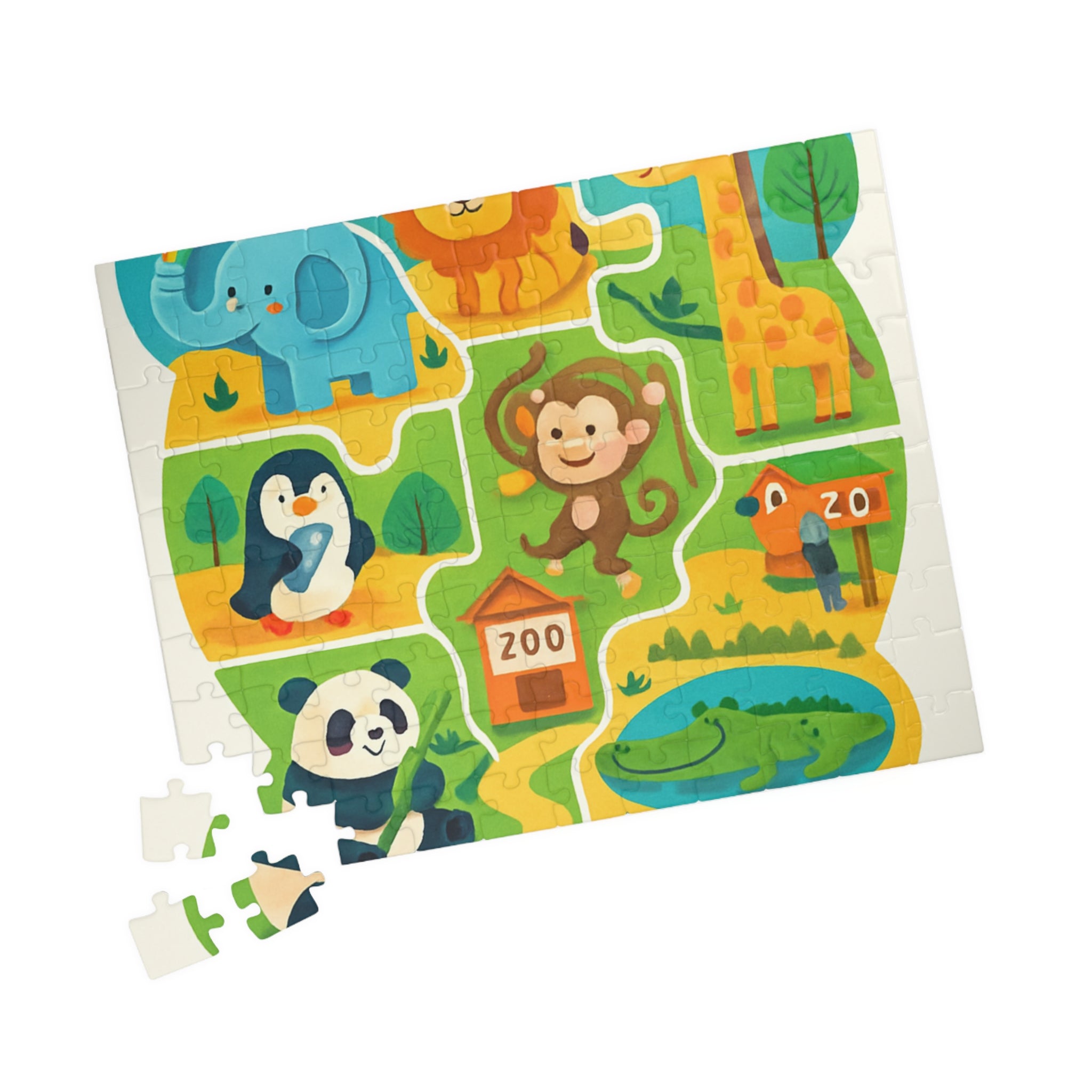 Zoo Animals Kids Puzzle — 110/252/520/1014-Piece Educational Jigsaw