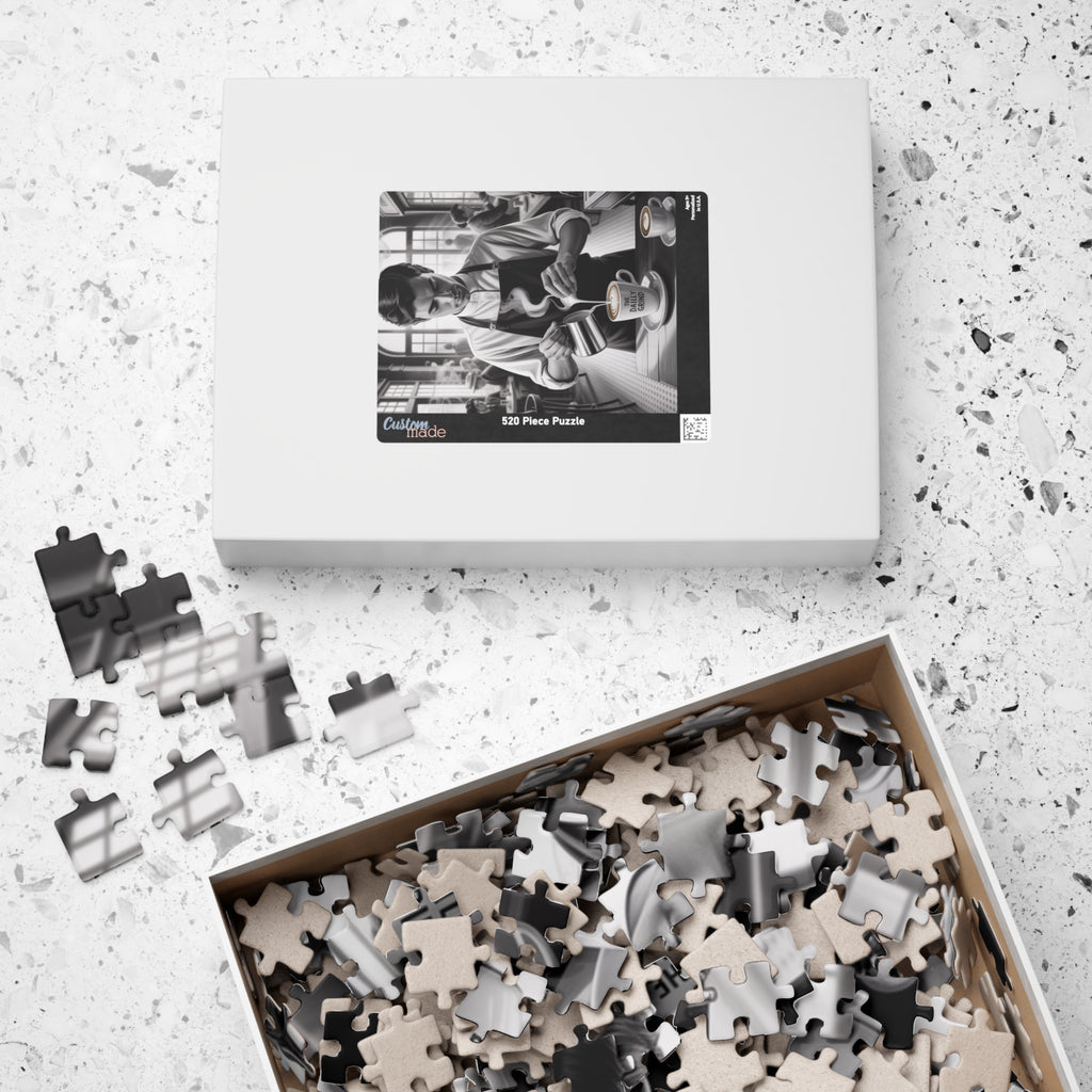 Coffee Shop Puzzle - Daily Grind Atmosphere, Perfect Gift for Coffee Lovers, Family Fun Activity, Home Decor, Cozy Vibes, Puzzle Enthusiasts