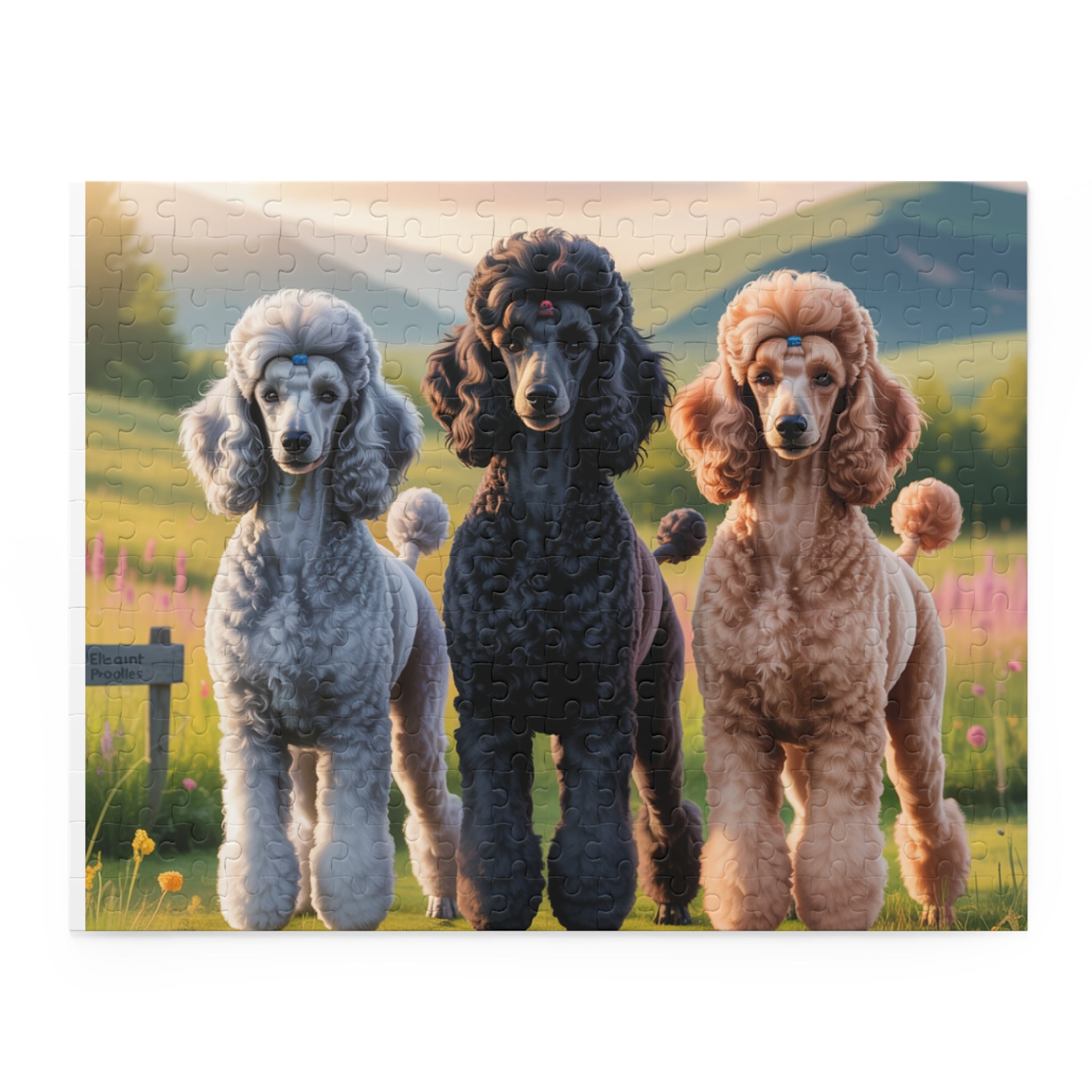 Colorful Poodle Jigsaw Puzzle - Perfect Gift for Dog Lovers, Family Fun, Pet-Themed Home Decor, Puzzle Night, Relaxation Activity