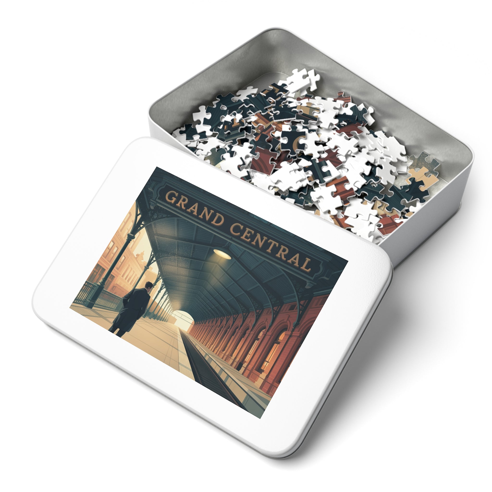 Grand Central Station Jigsaw Puzzle, Vintage Art Puzzle, Gift for Puzzle Lovers, Home Decor, Nostalgic Challenge