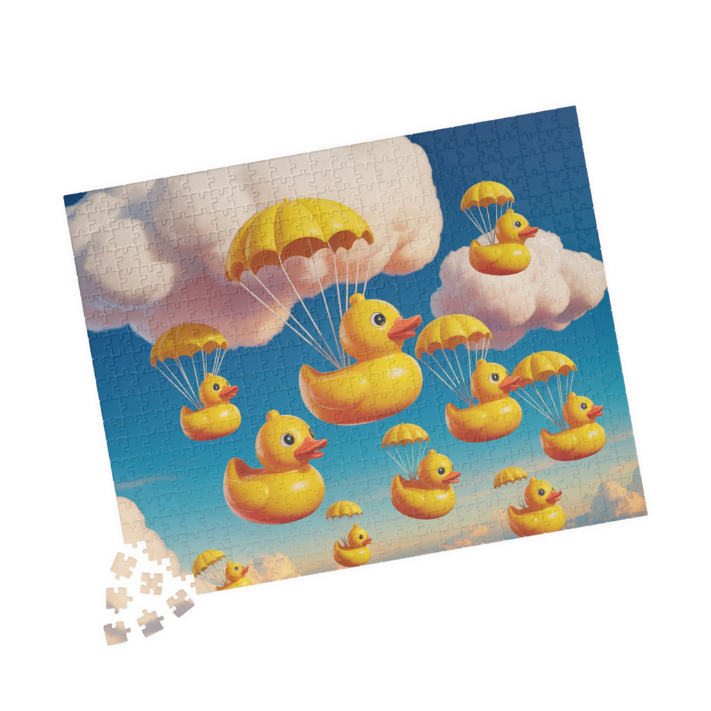 Whimsical Duck Parade Puzzle - Fun Family Activity, Relaxation Gift, Unique Home Decor, Children's Party Favor, Engaging Brain Teaser