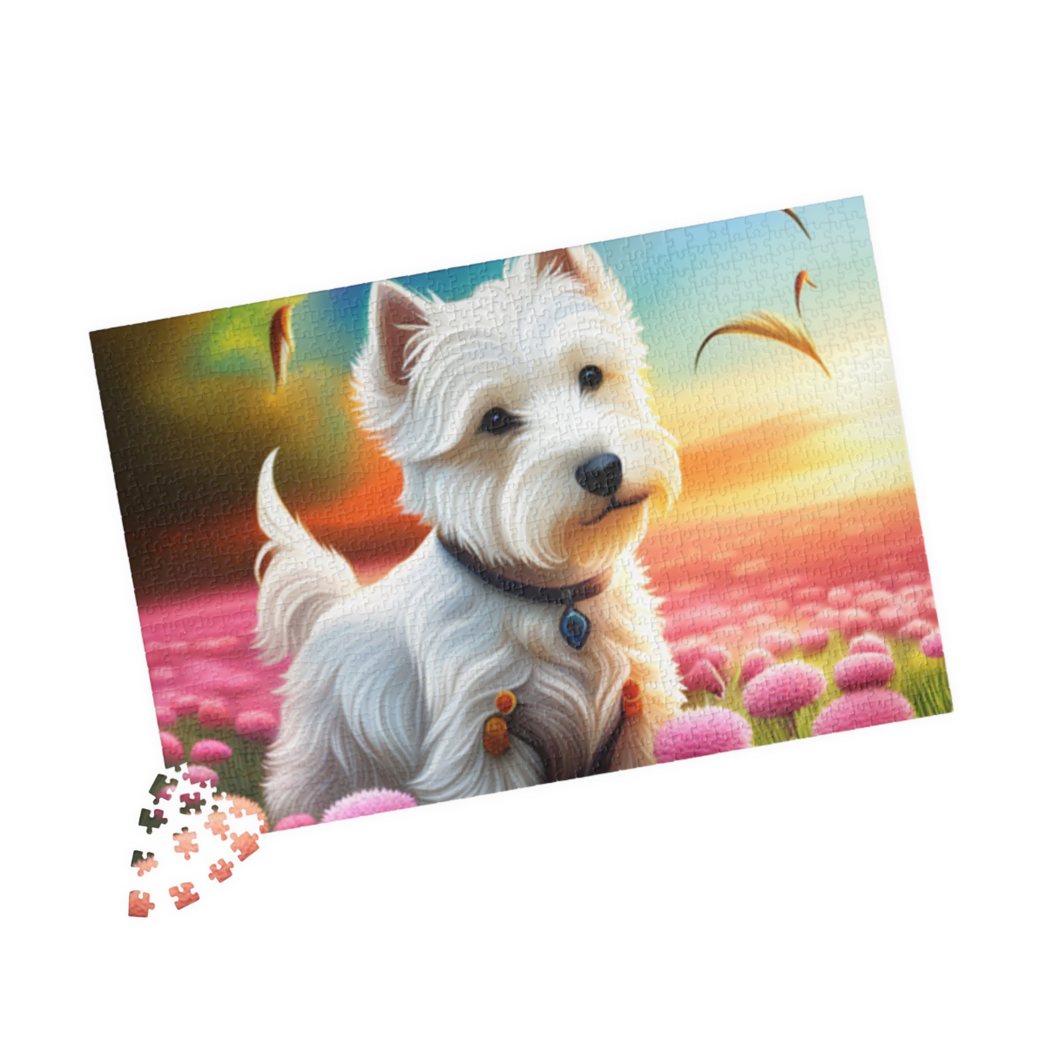 Lazy Westie in the field