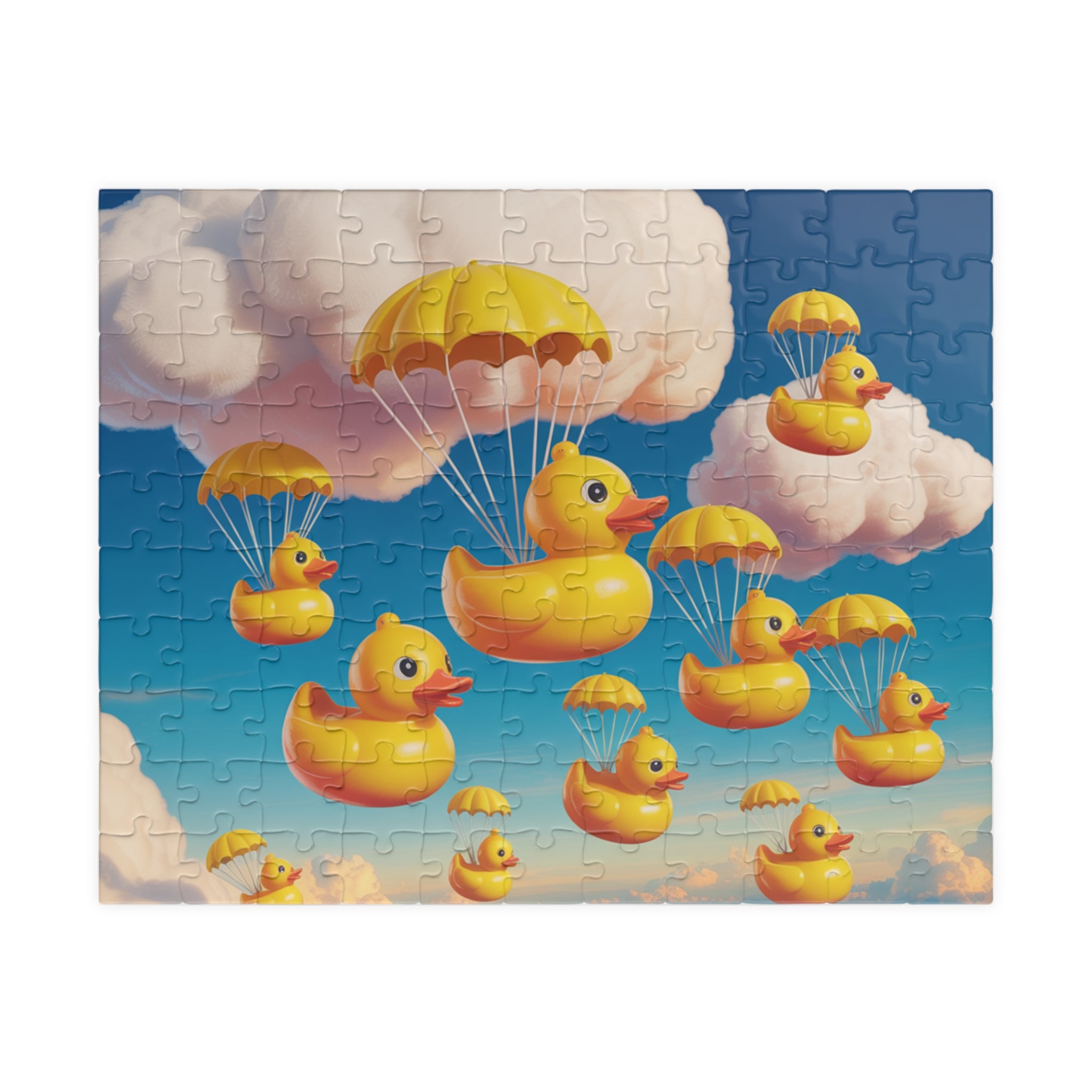 Whimsical Duck Parade Puzzle - Fun Family Activity, Relaxation Gift, Unique Home Decor, Children's Party Favor, Engaging Brain Teaser