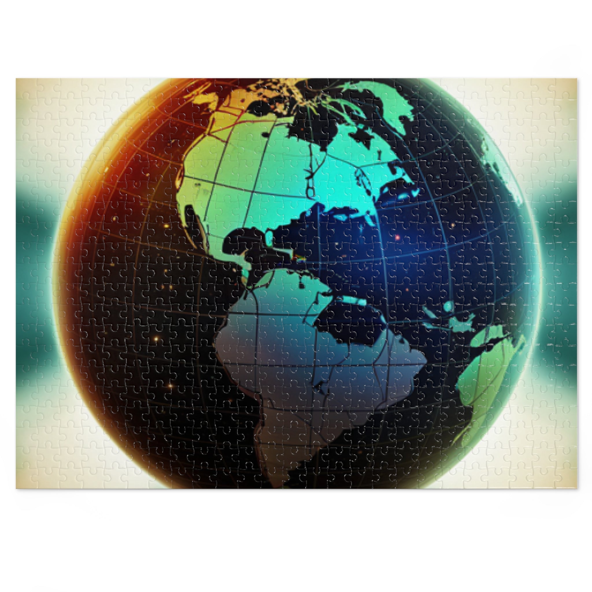 World Globe Jigsaw Puzzle —