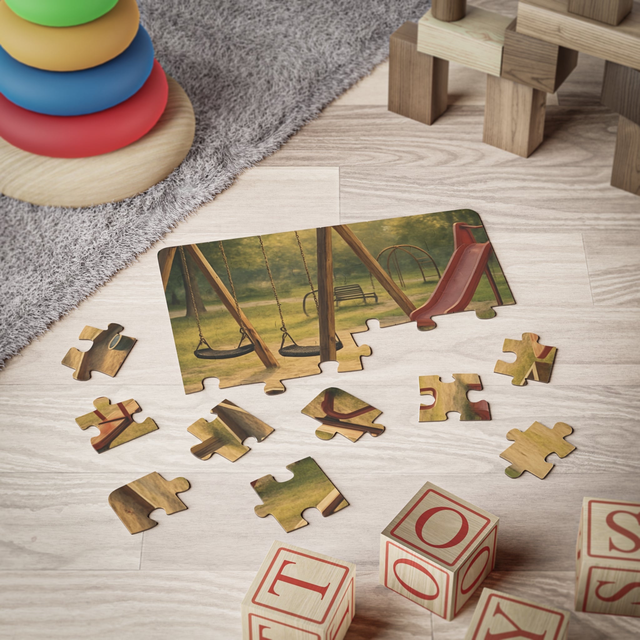 Playground Scene 30-Piece Kids Puzzle —