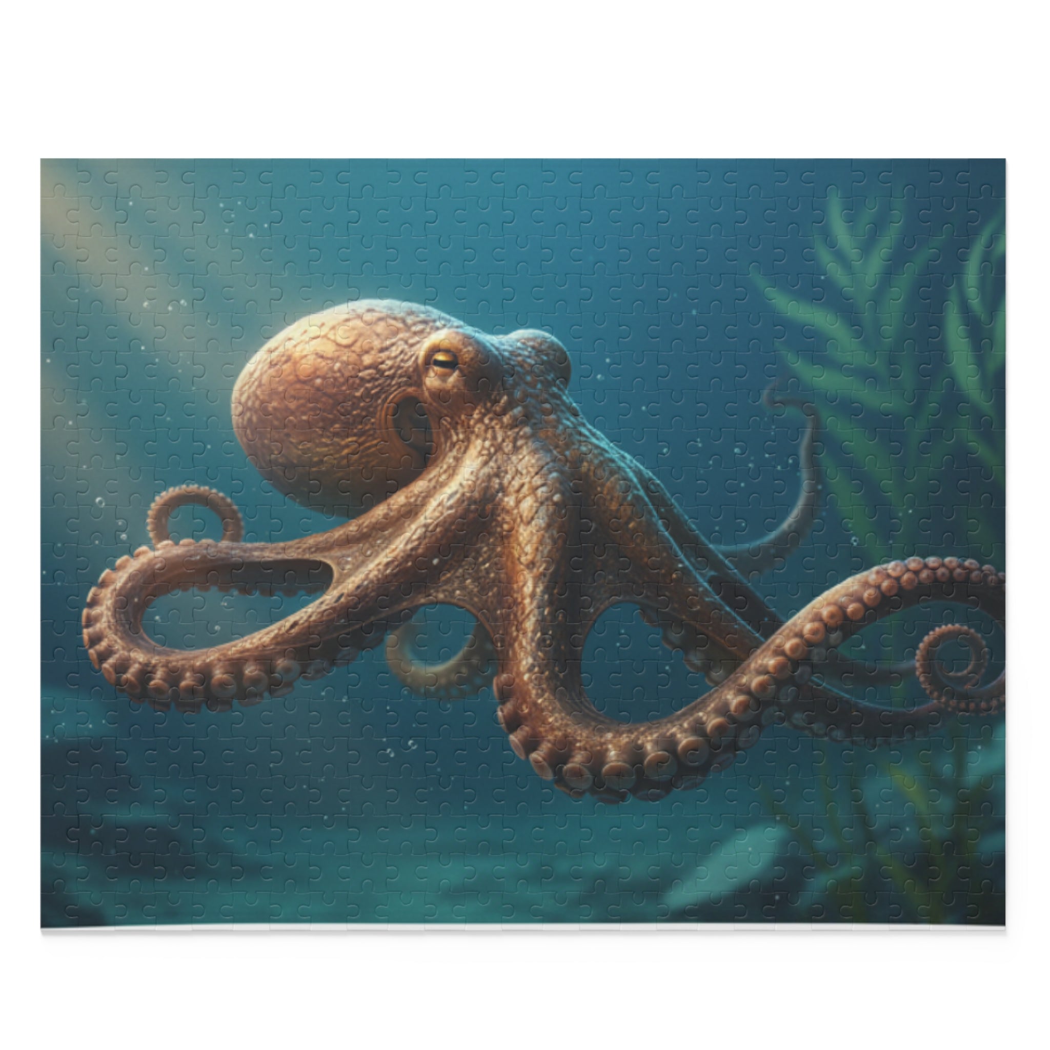 Octopus Underwater Puzzle — Ocean Sea Life Jigsaw (120/252/500 Piece)