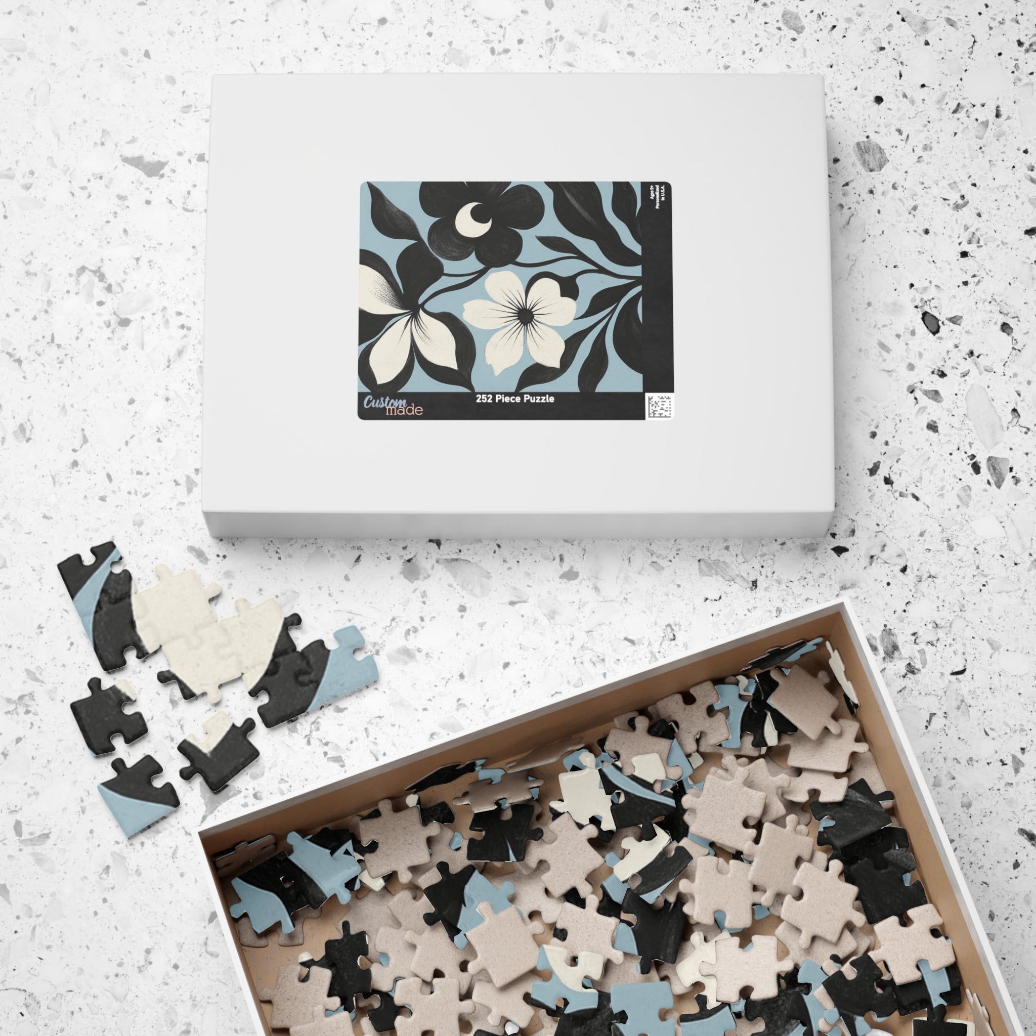 Floral Silhouette Jigsaw Puzzle —